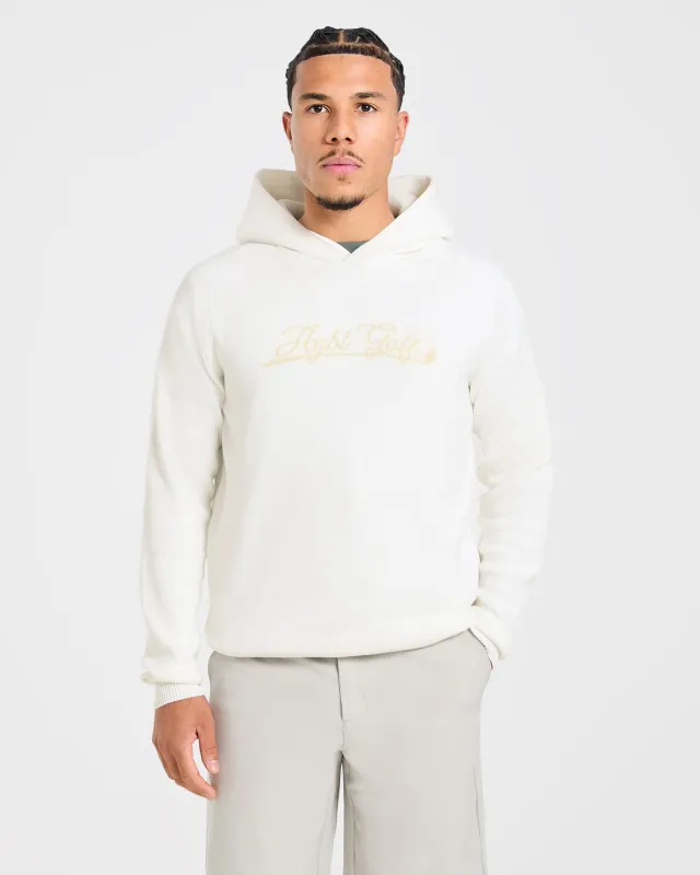 Golf Club Knitted Hoodie - Off White made by AYBL