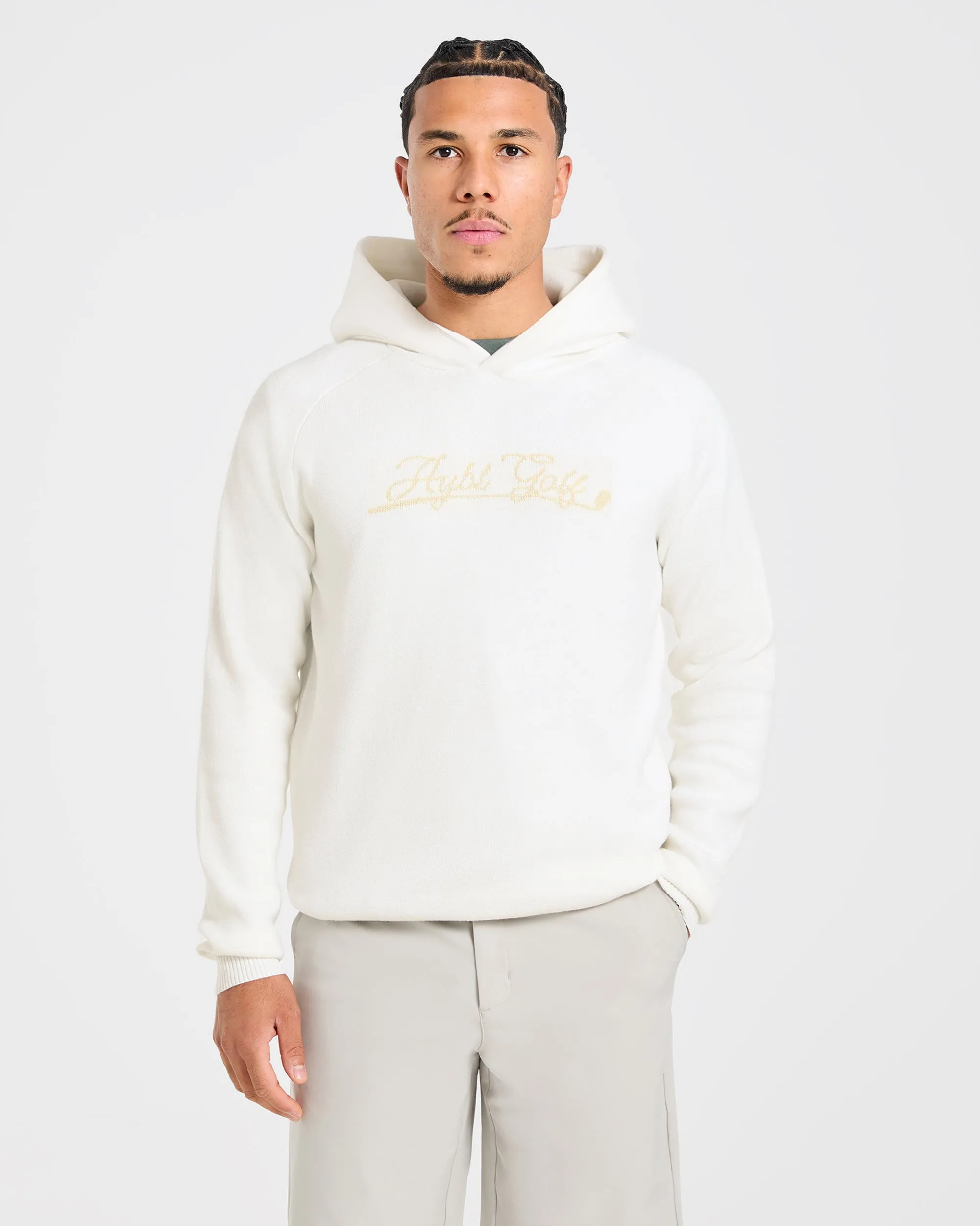 Golf Club Knitted Hoodie - Off White sold by AYBL