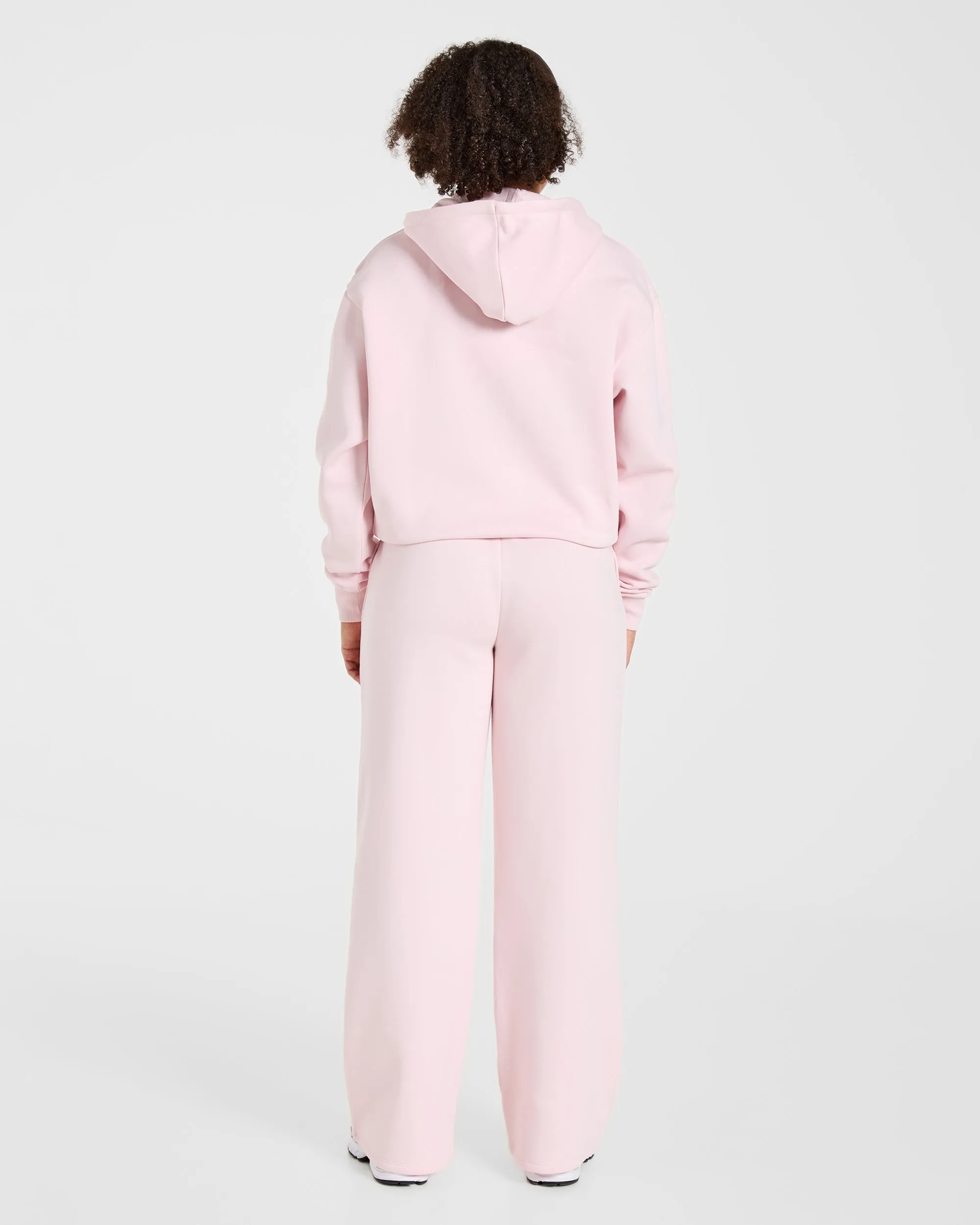 Lifestyle Oversized Zip Up Hoodie - Pastel Pink sold by AYBL product image thumbnail 4