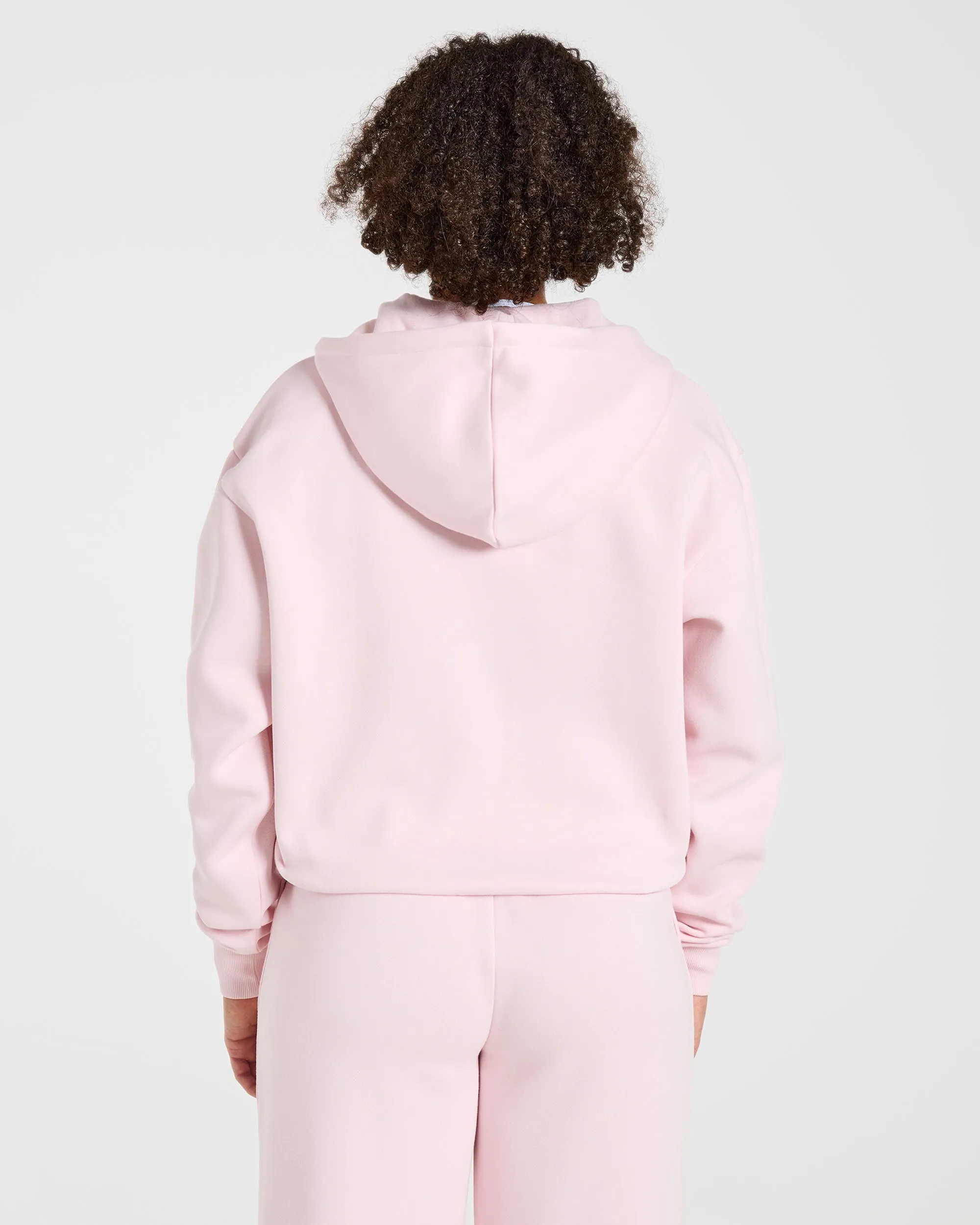 Lifestyle Oversized Zip Up Hoodie - Pastel Pink sold by AYBL product image thumbnail 2