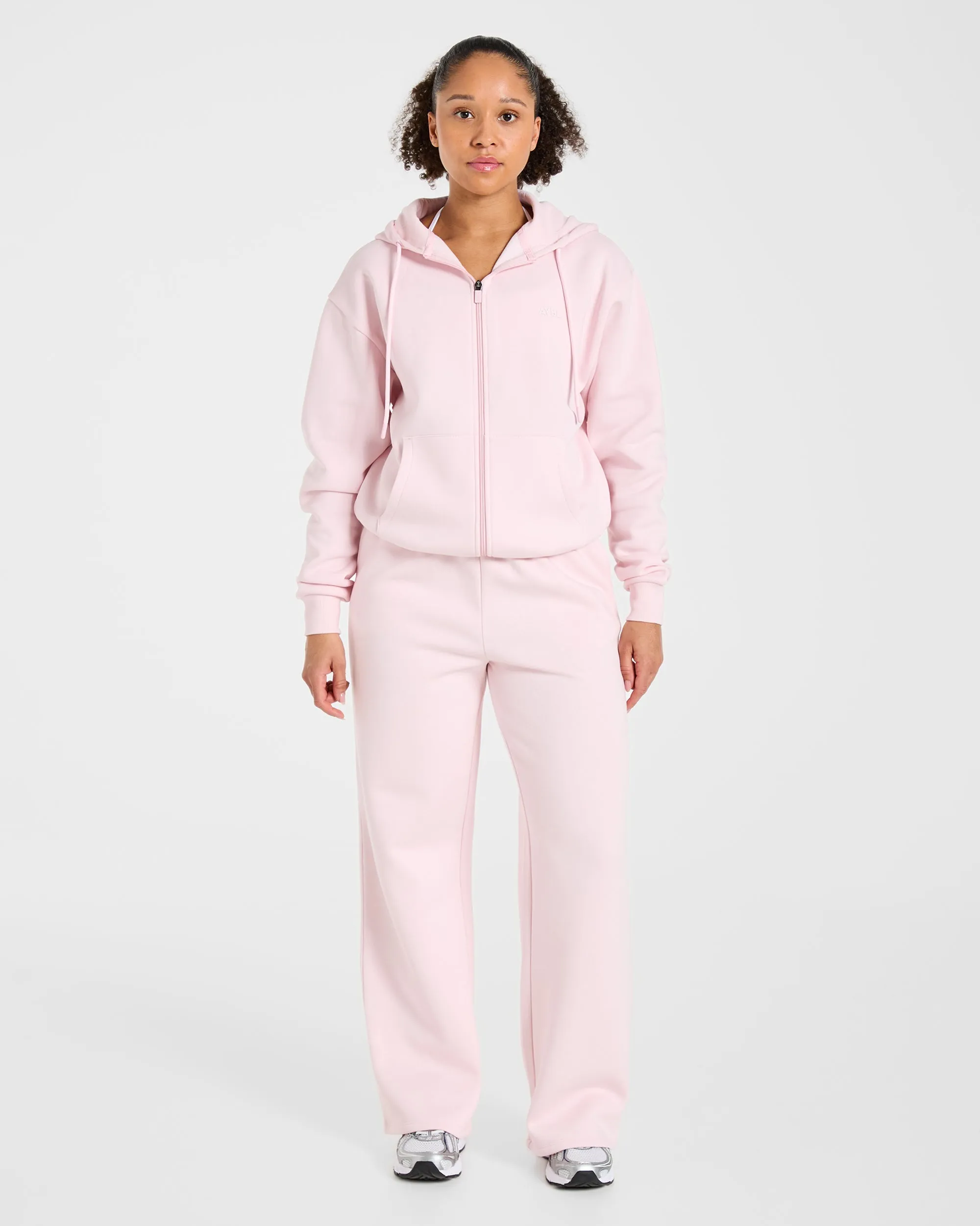 Lifestyle Oversized Straight Leg Joggers - Pastel Pink sold by AYBL product image thumbnail 3