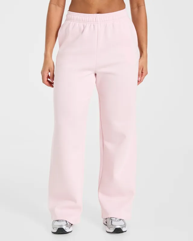 Lifestyle Oversized Straight Leg Joggers - Pastel Pink made by AYBL