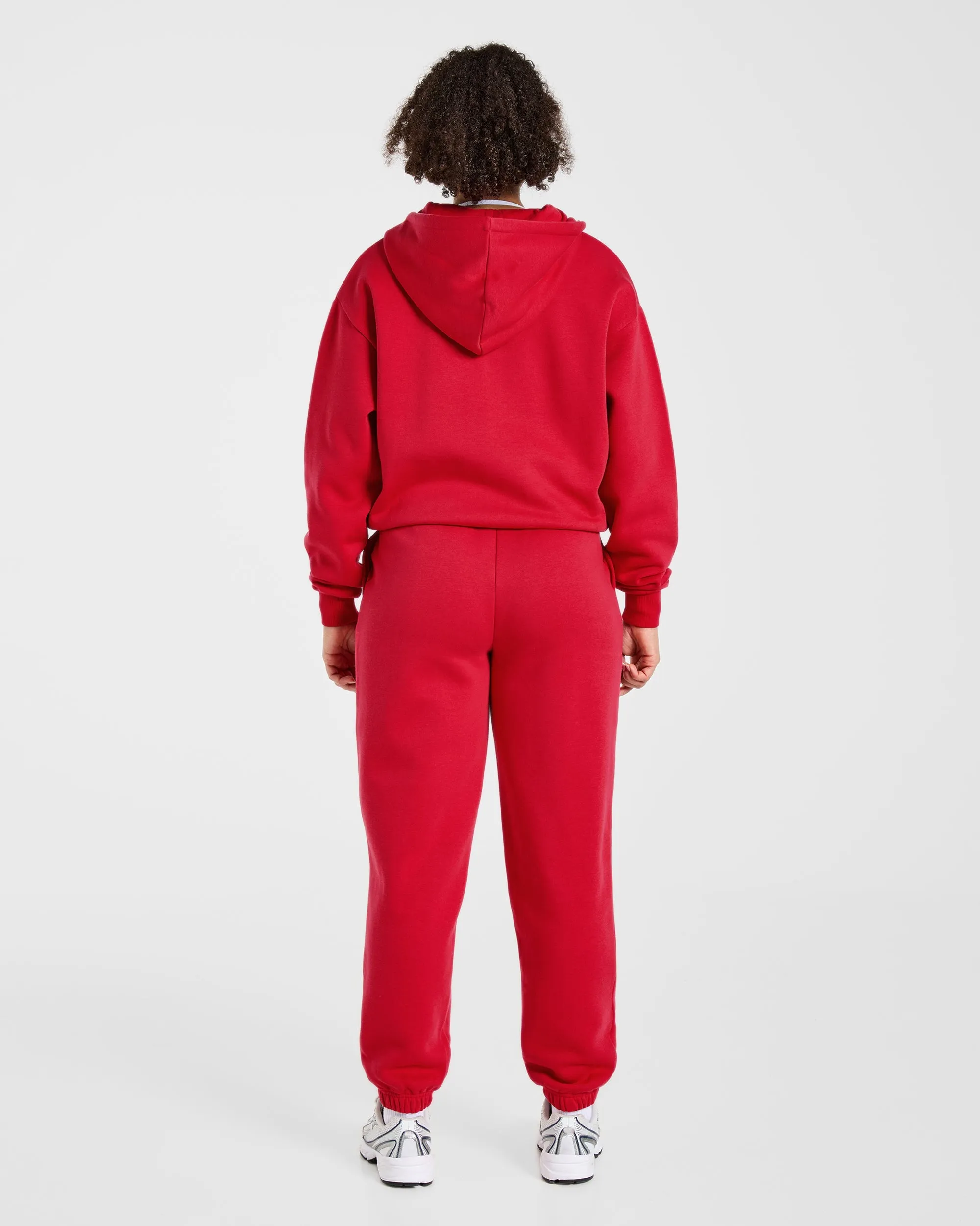 Lifestyle Oversized Zip Up Hoodie - Red sold by AYBL product image thumbnail 4