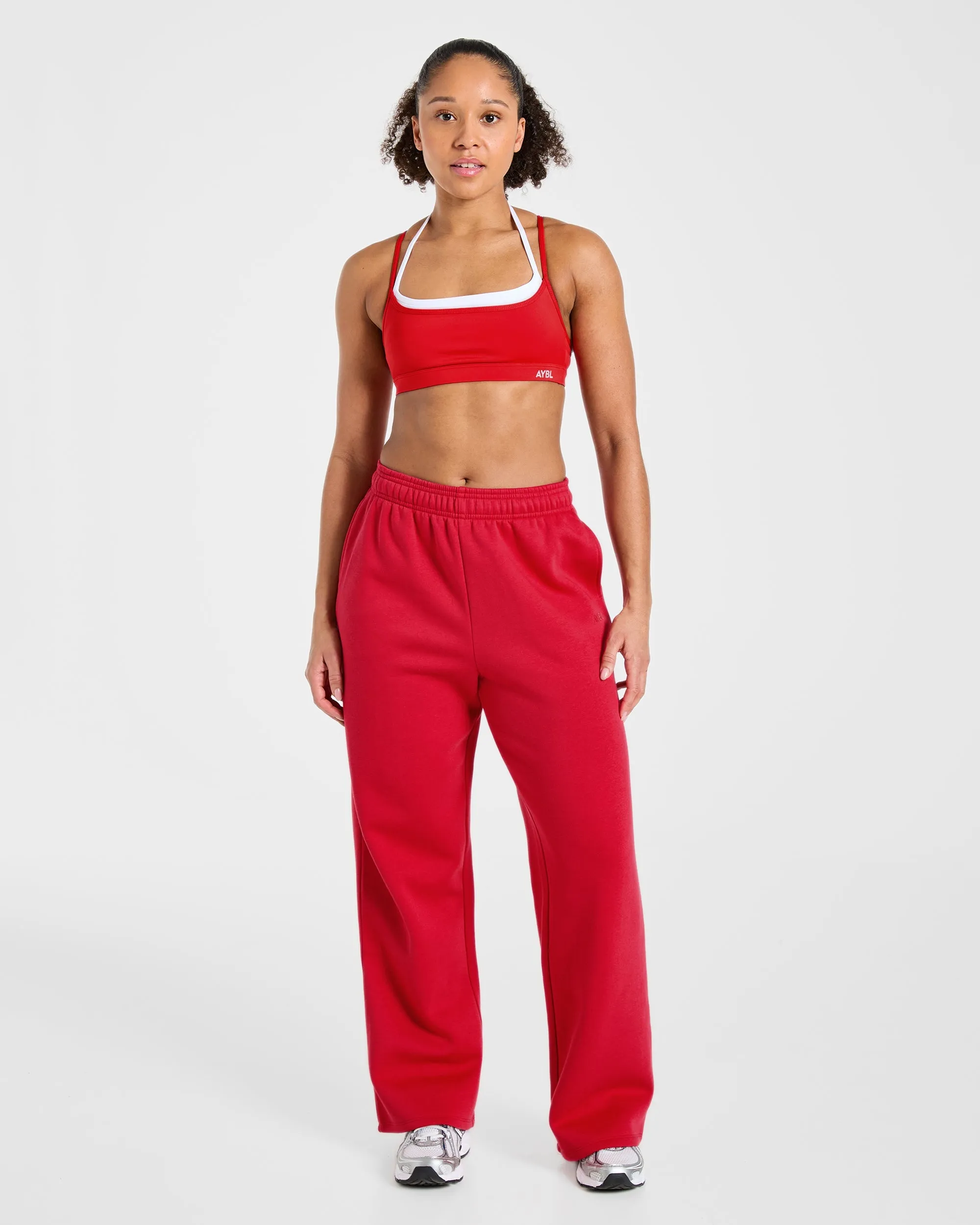 Lifestyle Oversized Straight Leg Joggers - Red sold by AYBL product image thumbnail 3