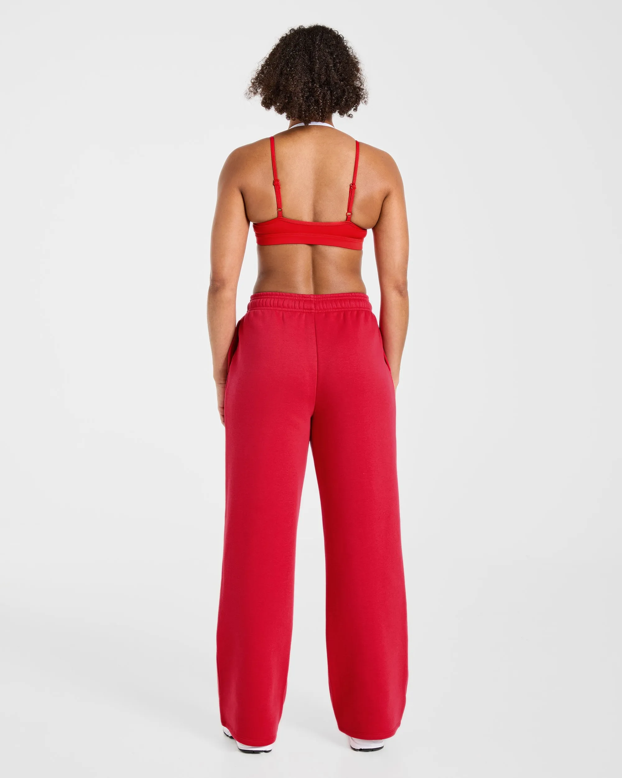 Lifestyle Oversized Straight Leg Joggers - Red sold by AYBL product image thumbnail 4