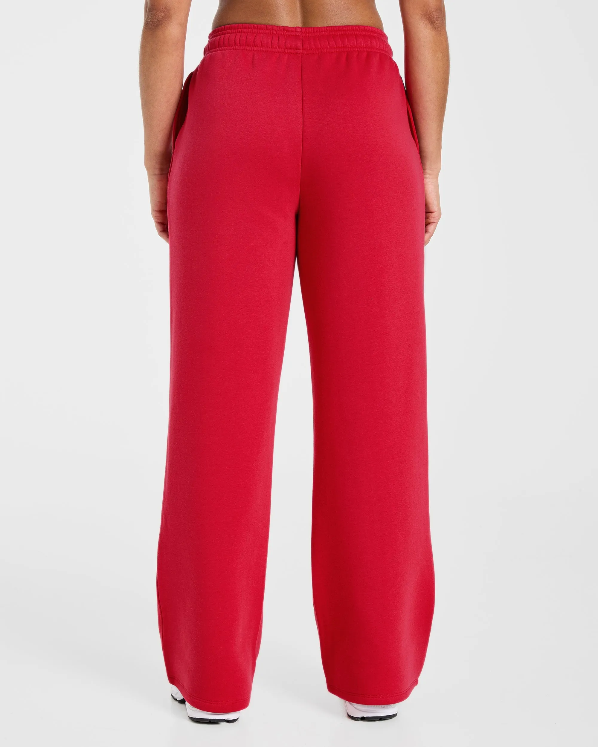 Lifestyle Oversized Straight Leg Joggers - Red sold by AYBL product image thumbnail 2