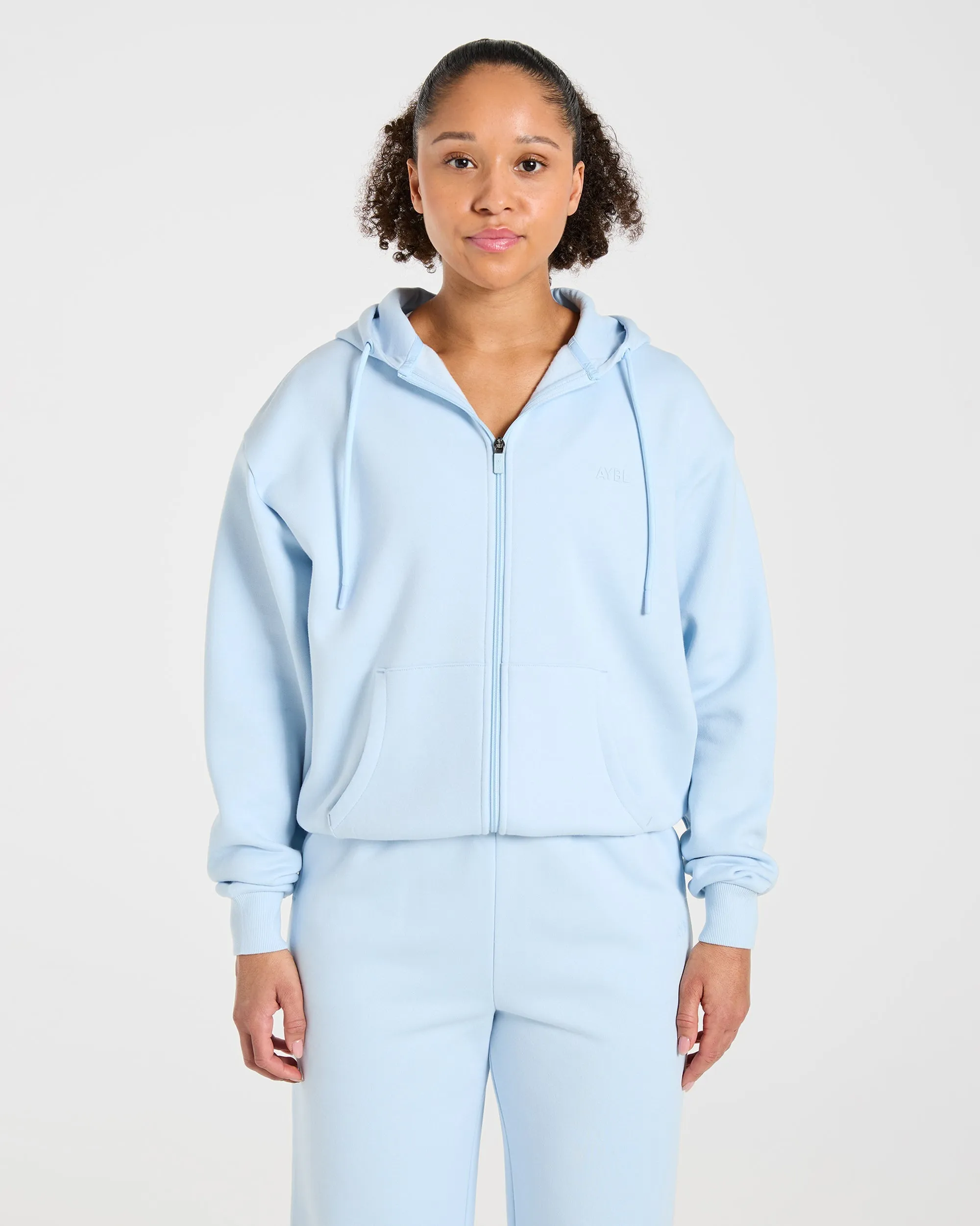 Lifestyle Oversized Zip Up Hoodie - Spring Blue sold by AYBL