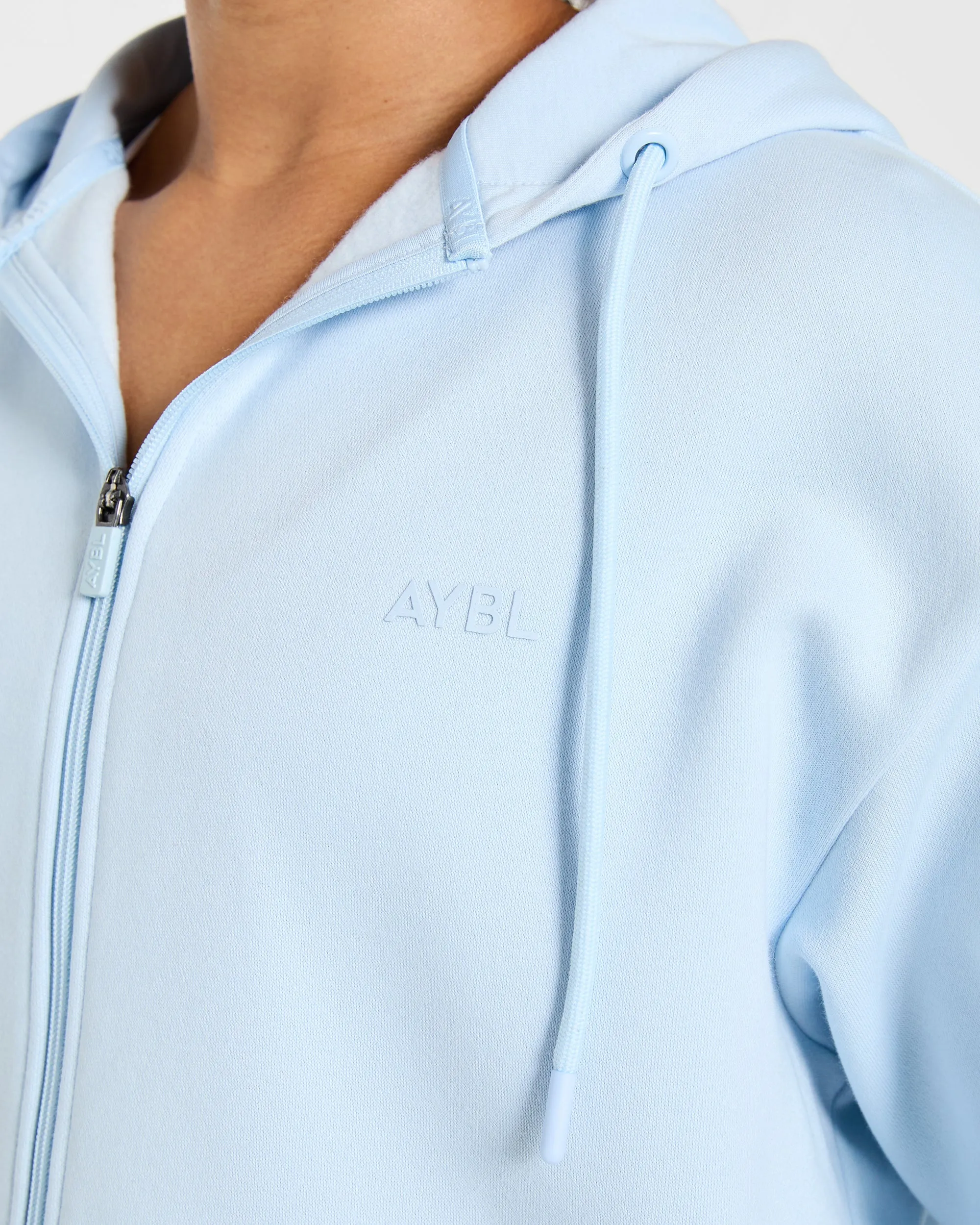 Lifestyle Oversized Zip Up Hoodie - Spring Blue sold by AYBL product image thumbnail 5