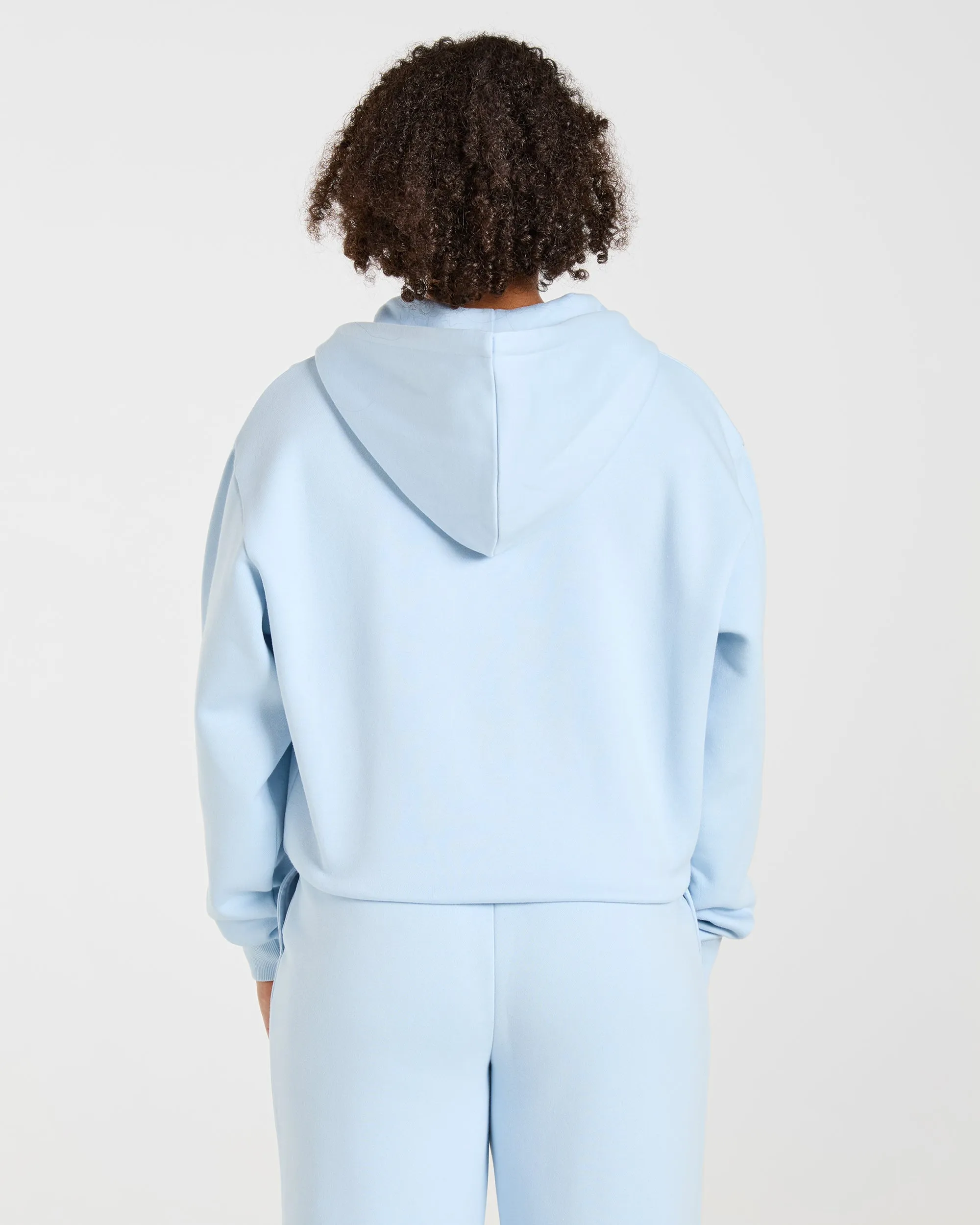 Lifestyle Oversized Zip Up Hoodie - Spring Blue sold by AYBL product image thumbnail 2