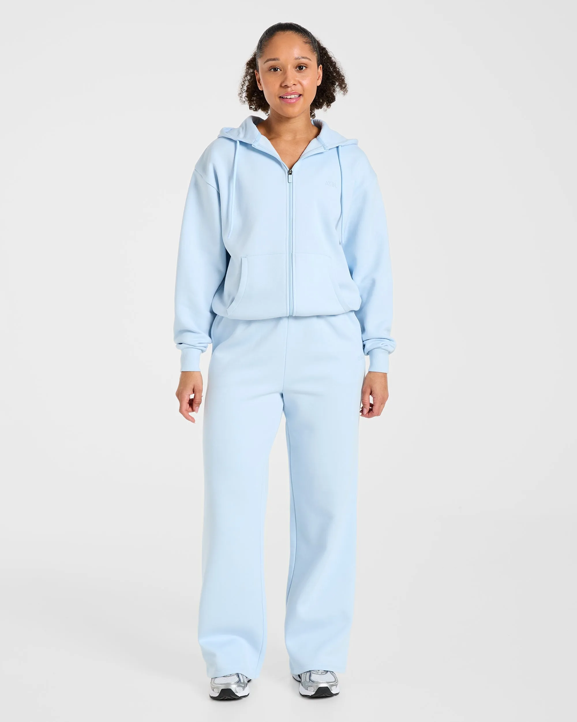 Lifestyle Oversized Zip Up Hoodie - Spring Blue sold by AYBL product image thumbnail 3