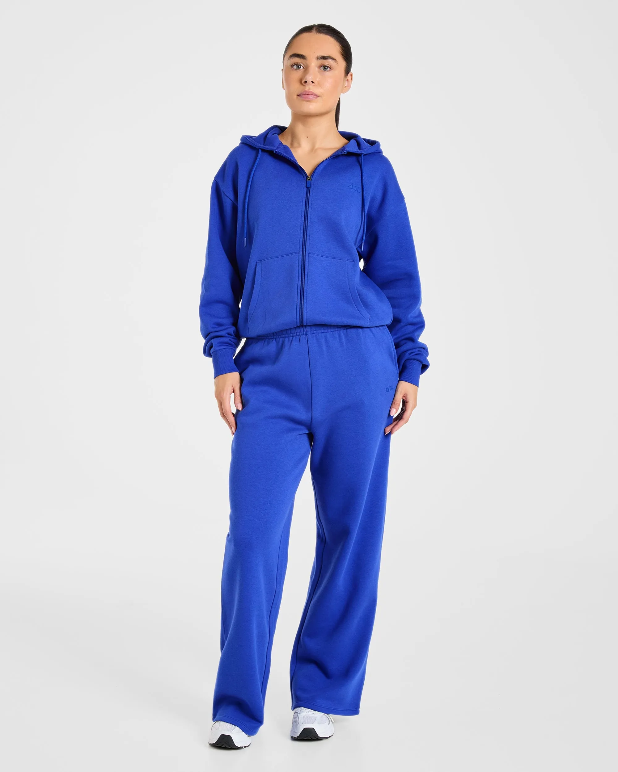 Lifestyle Oversized Zip Up Hoodie - Cobalt sold by AYBL product image thumbnail 3