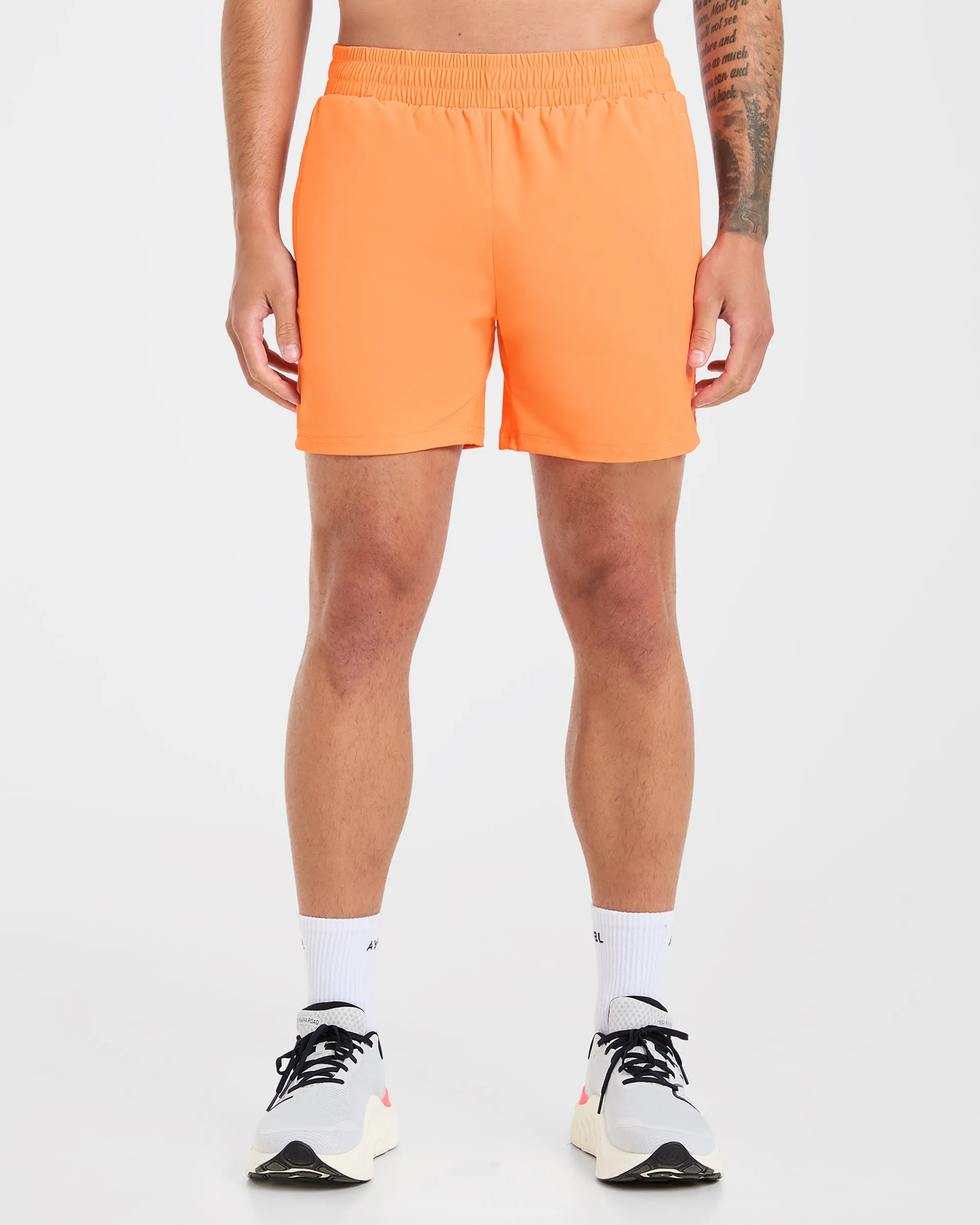Run 5" Shorts - Bright Orange sold by AYBL