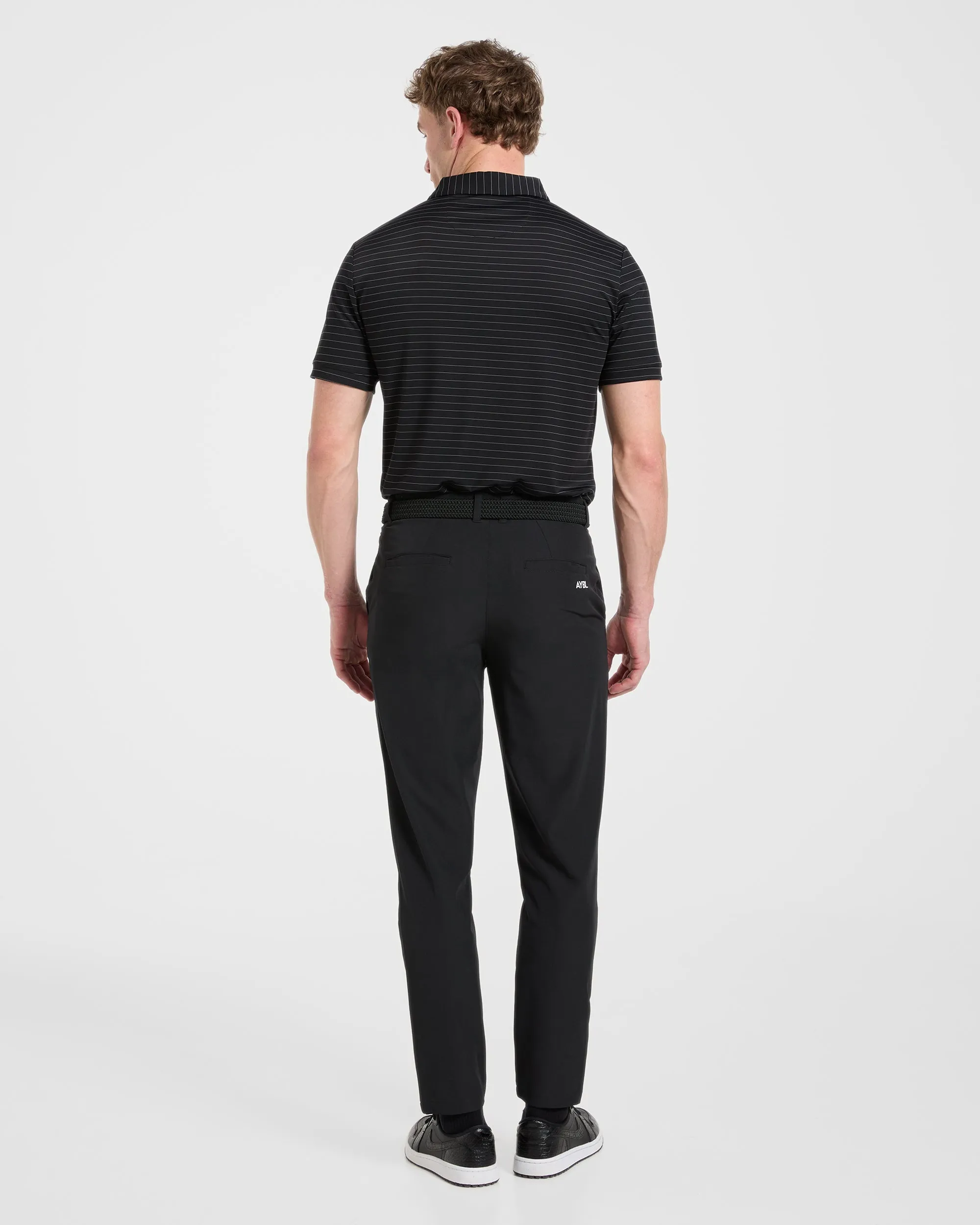 Classic Stripe Polo - Black sold by AYBL product image thumbnail 4