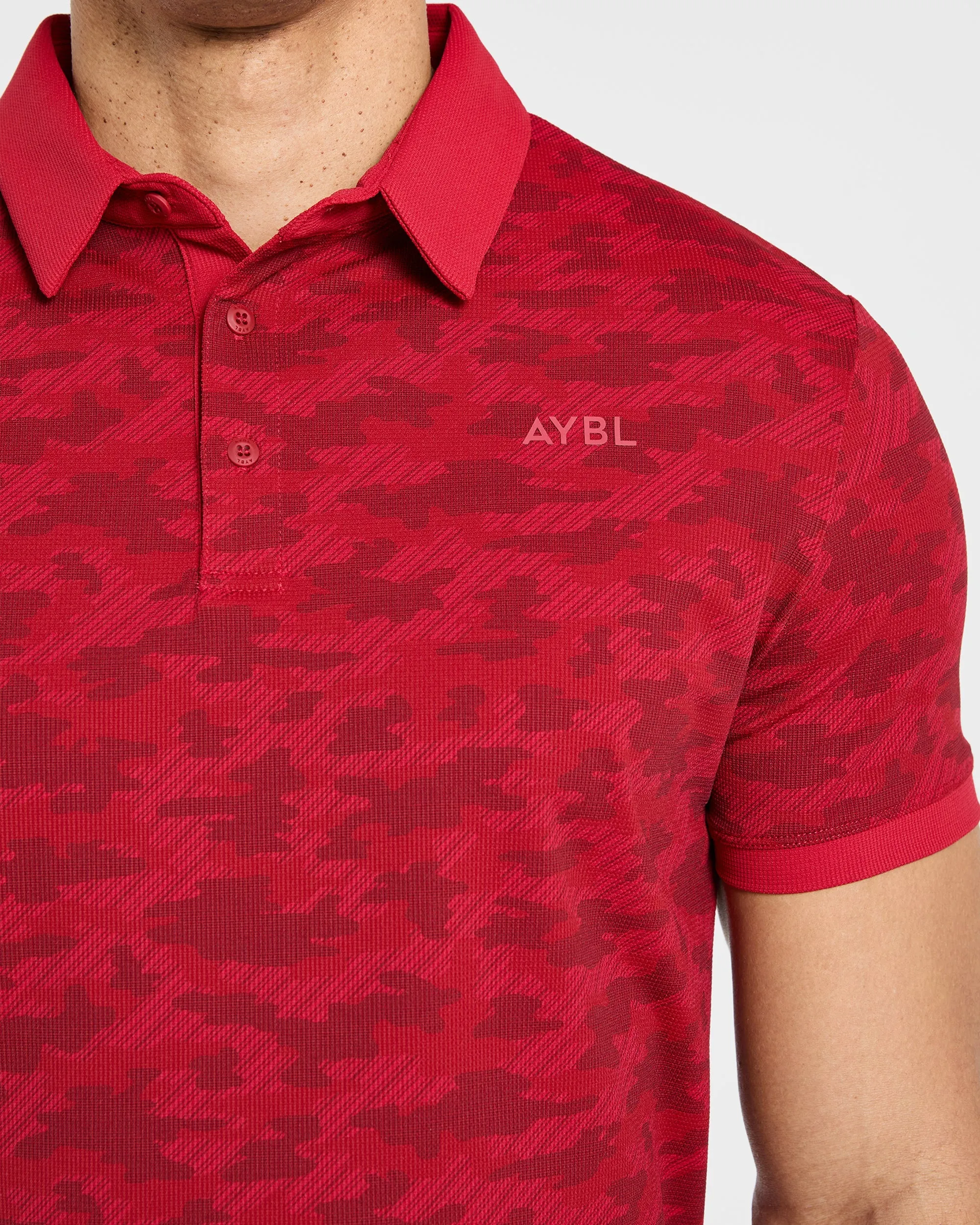 Precision Camo Polo - Muted Red sold by AYBL product image thumbnail 5