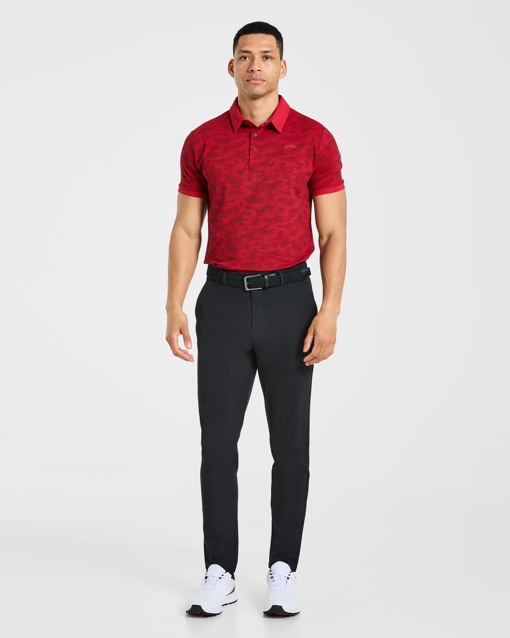 Precision Camo Polo - Muted Red sold by AYBL product image thumbnail 3