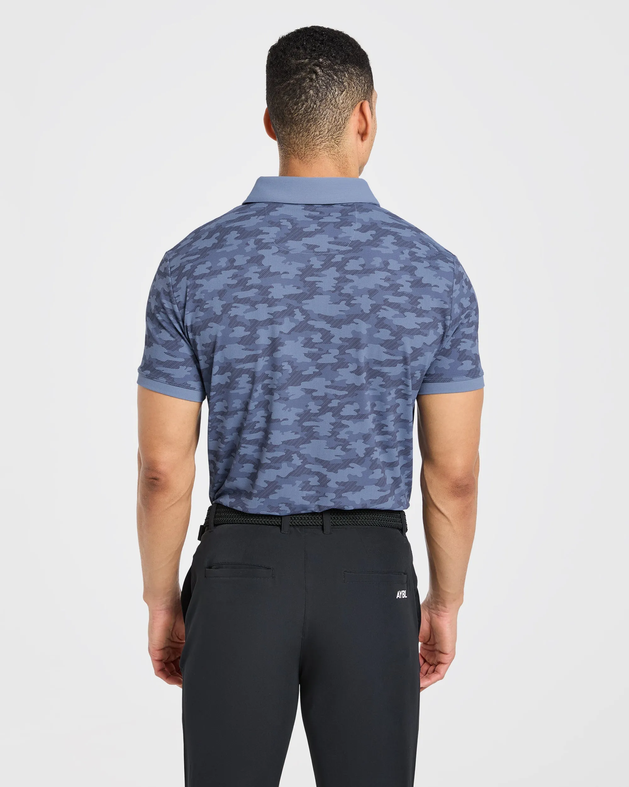 Precision Camo Polo - Blue sold by AYBL product image thumbnail 2
