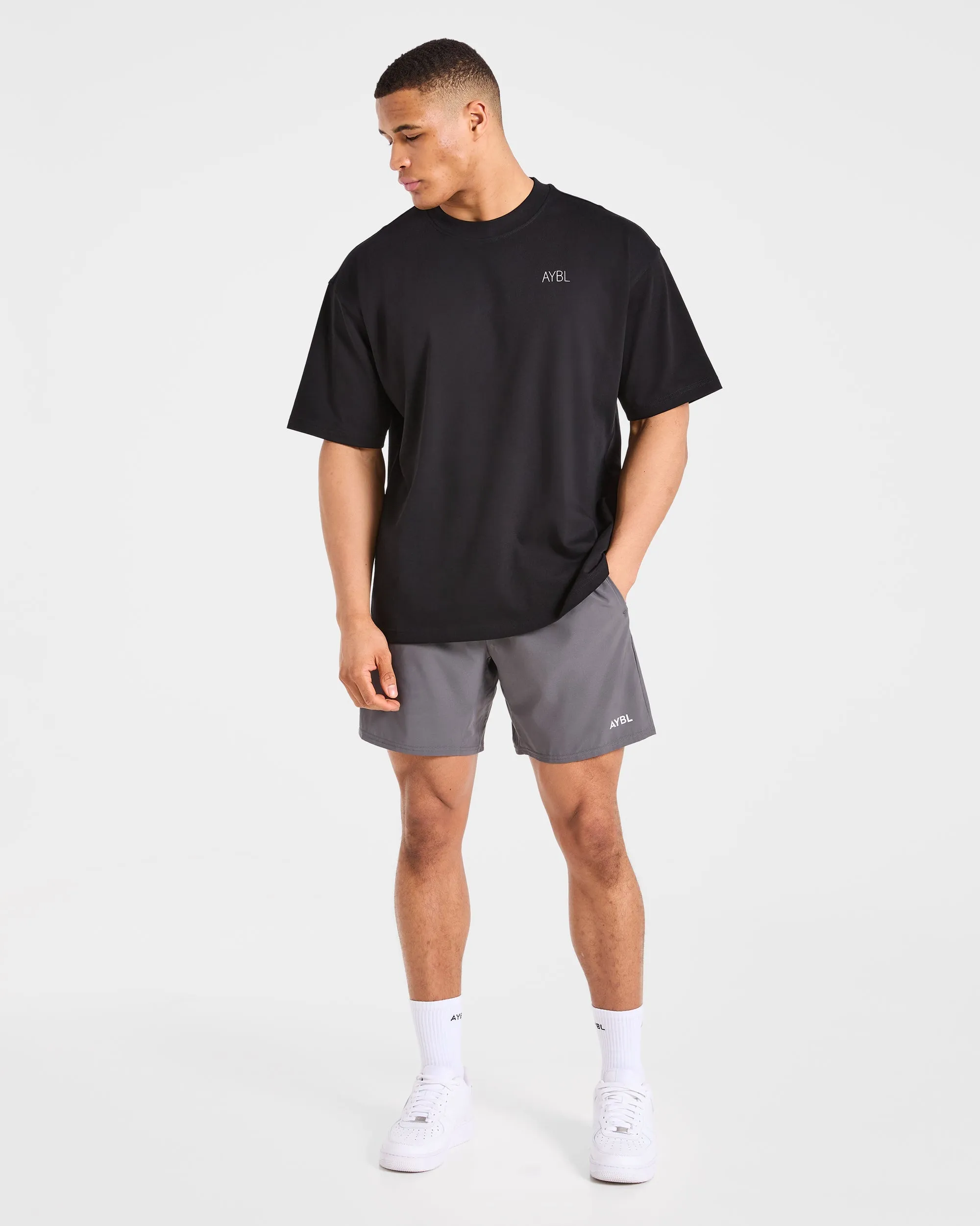 Training Dept. Illustration Oversized T Shirt - Black sold by AYBL product image thumbnail 3