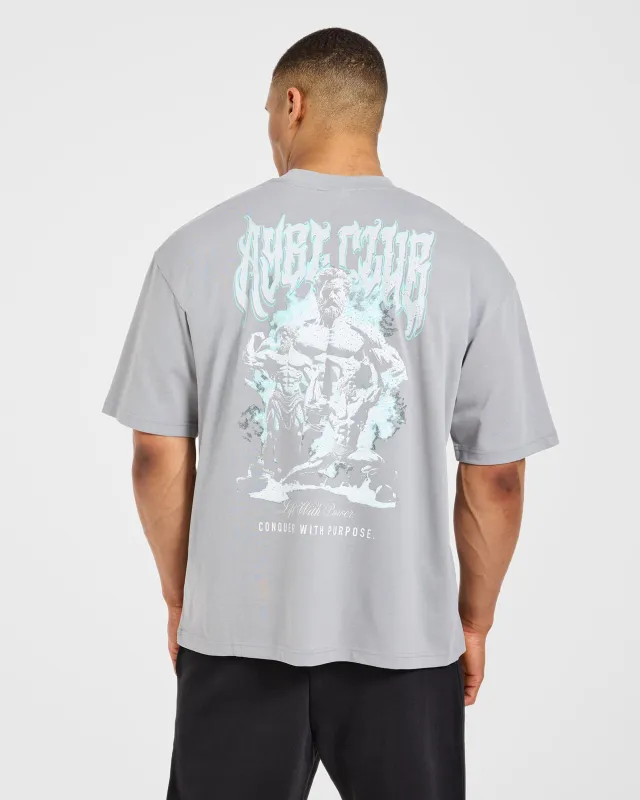 Lift Forge Oversized T Shirt - Storm Grey made by AYBL