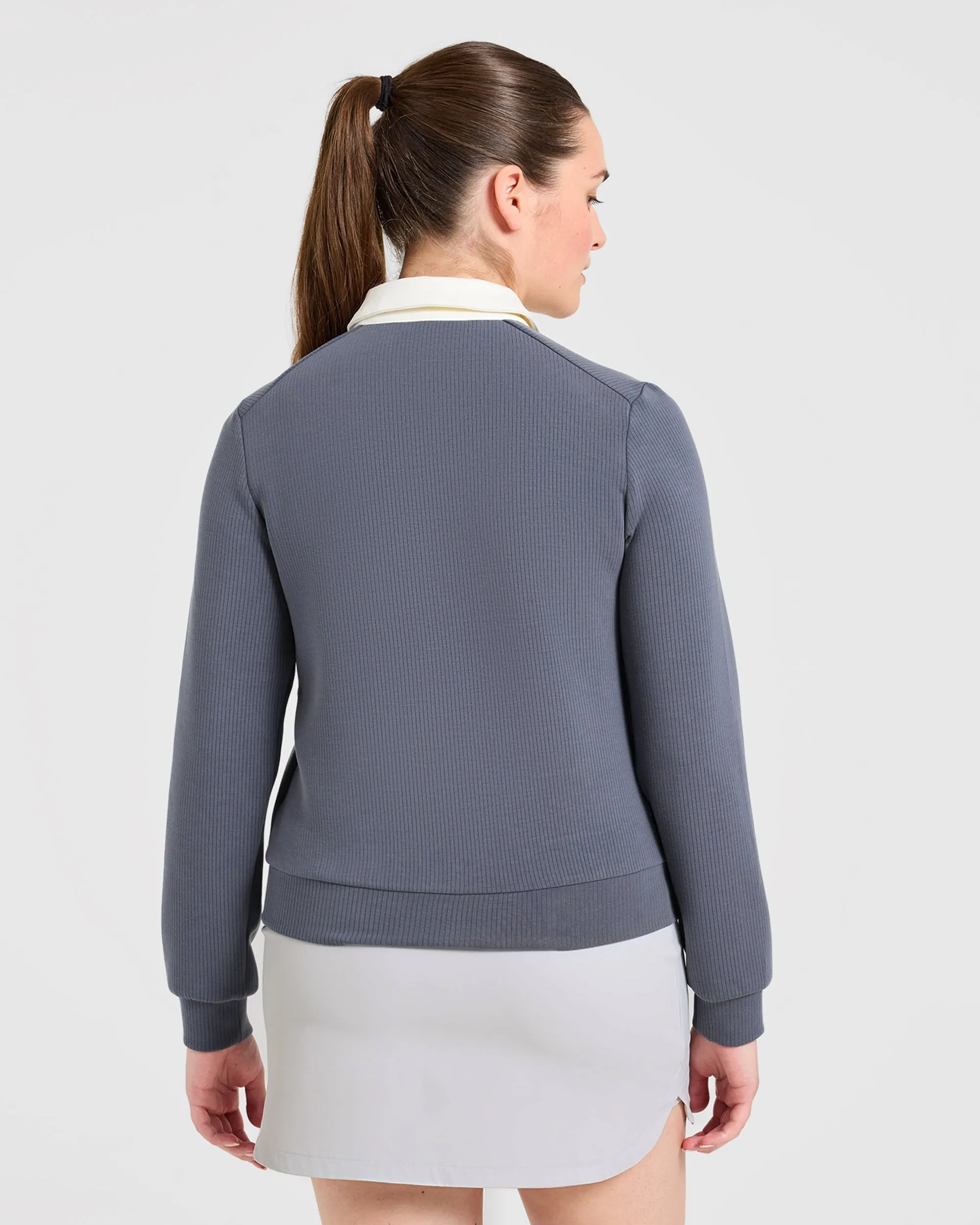 Signature Long Sleeve Polo - Steel Blue sold by AYBL product image thumbnail 2