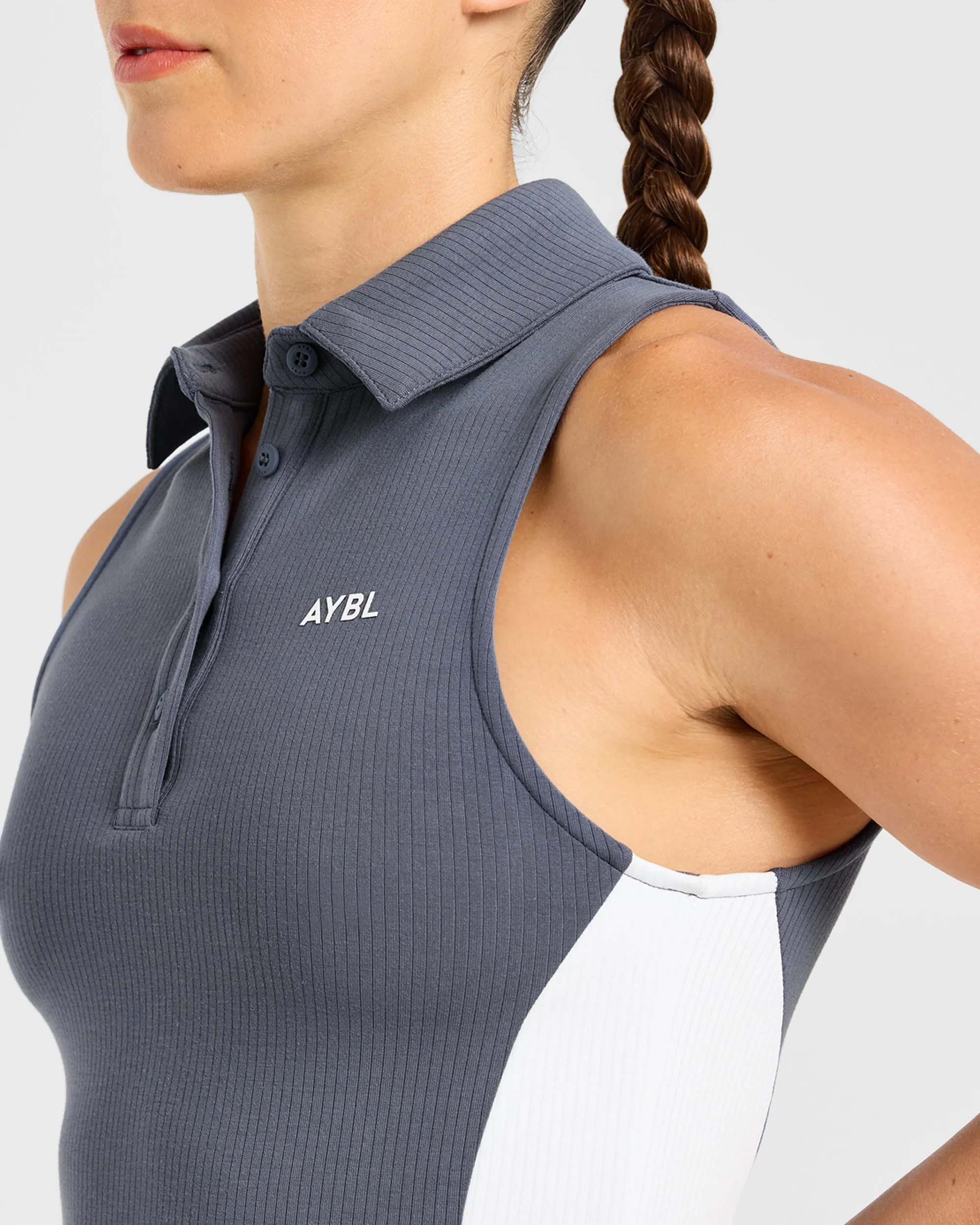 Signature Collar Dress - Steel Blue sold by AYBL product image thumbnail 5