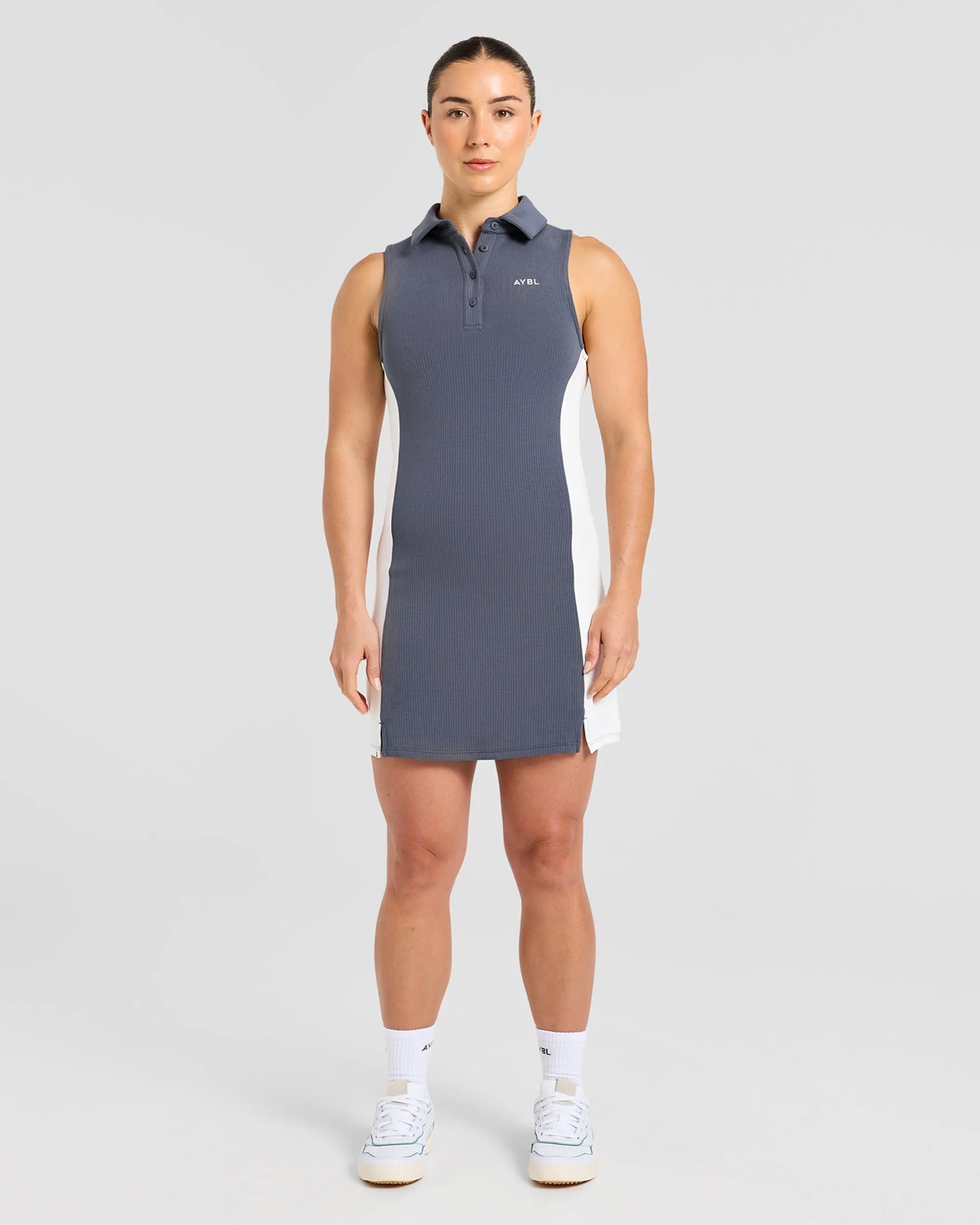 Signature Collar Dress - Steel Blue sold by AYBL product image thumbnail 3
