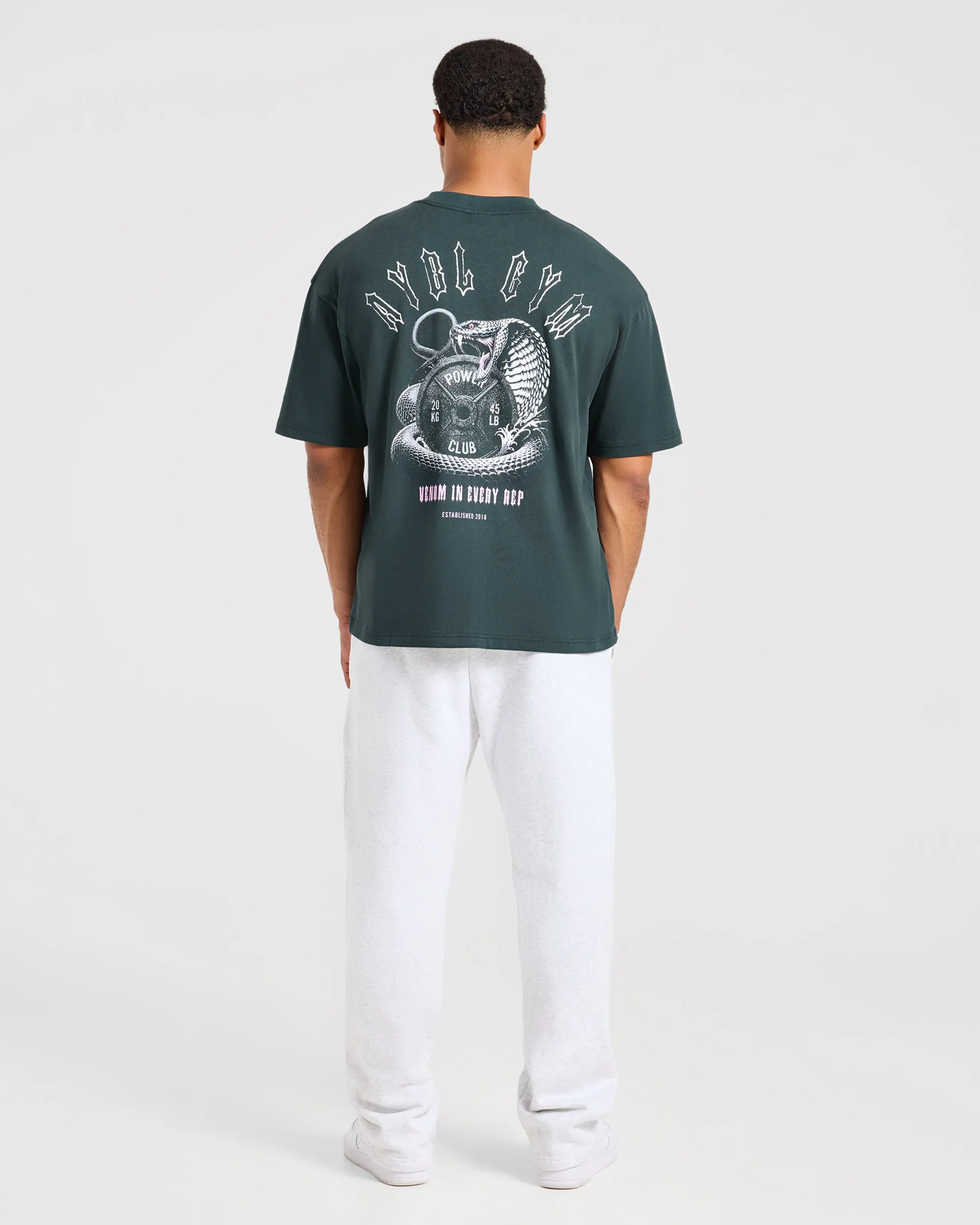 Venom In Every Rep Oversized T Shirt - Dark Teal sold by AYBL product image thumbnail 4