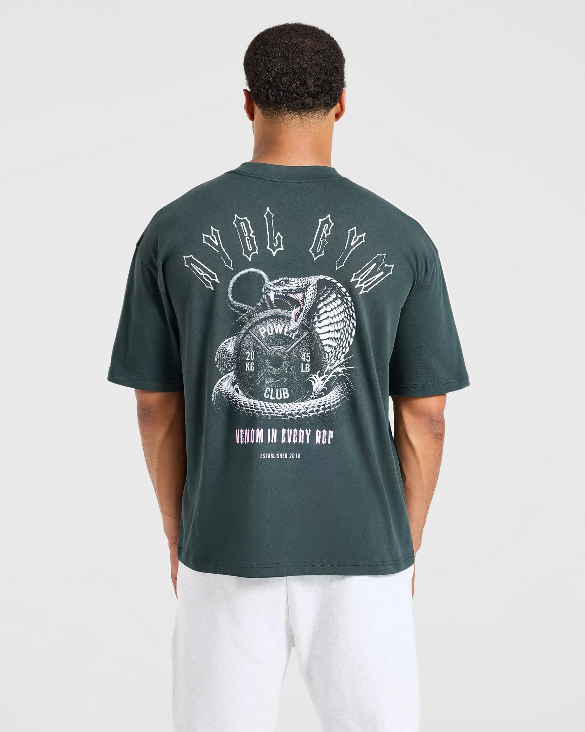 Venom In Every Rep Oversized T Shirt - Dark Teal sold by AYBL