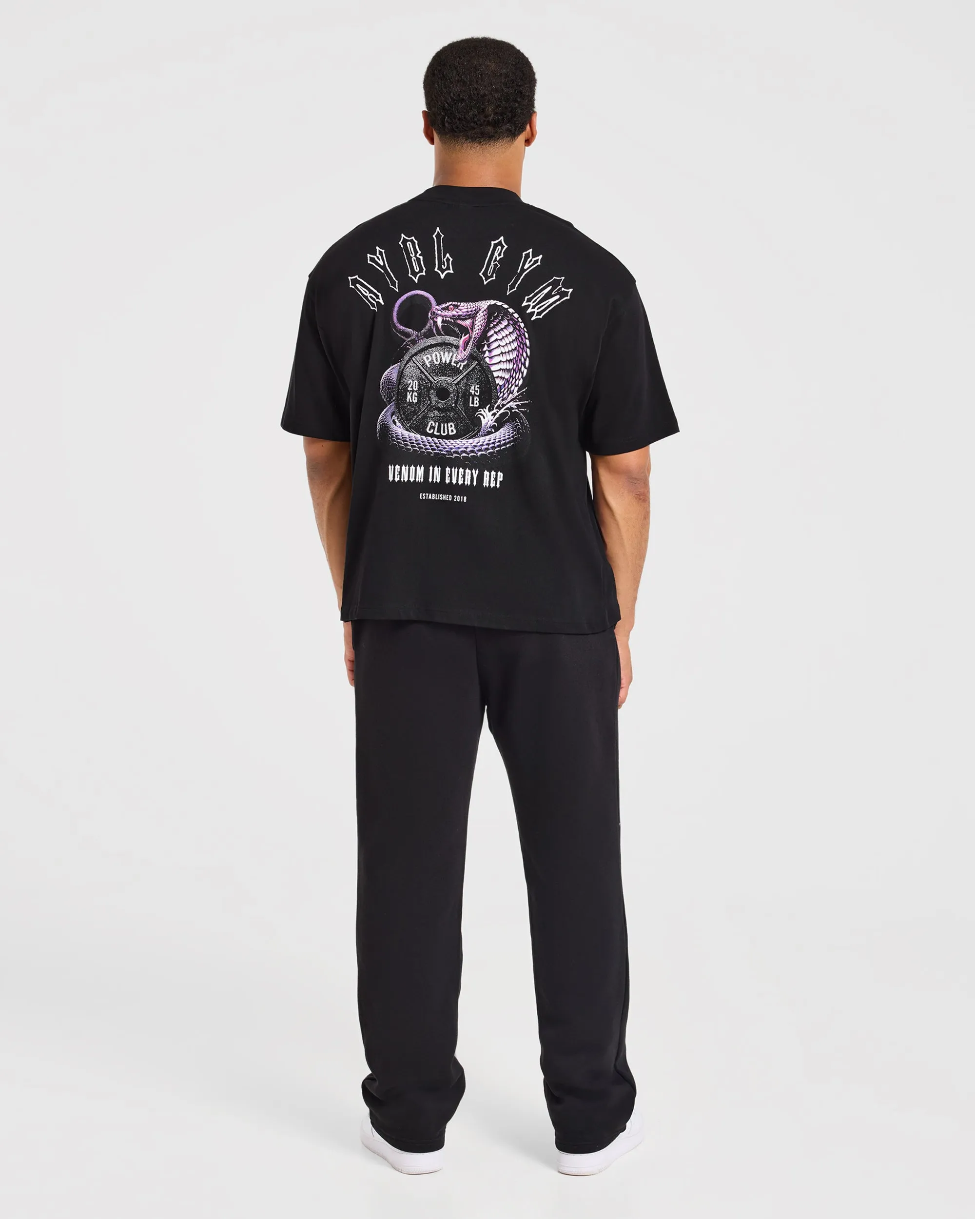 Venom In Every Rep Oversized T Shirt - Black sold by AYBL product image thumbnail 4