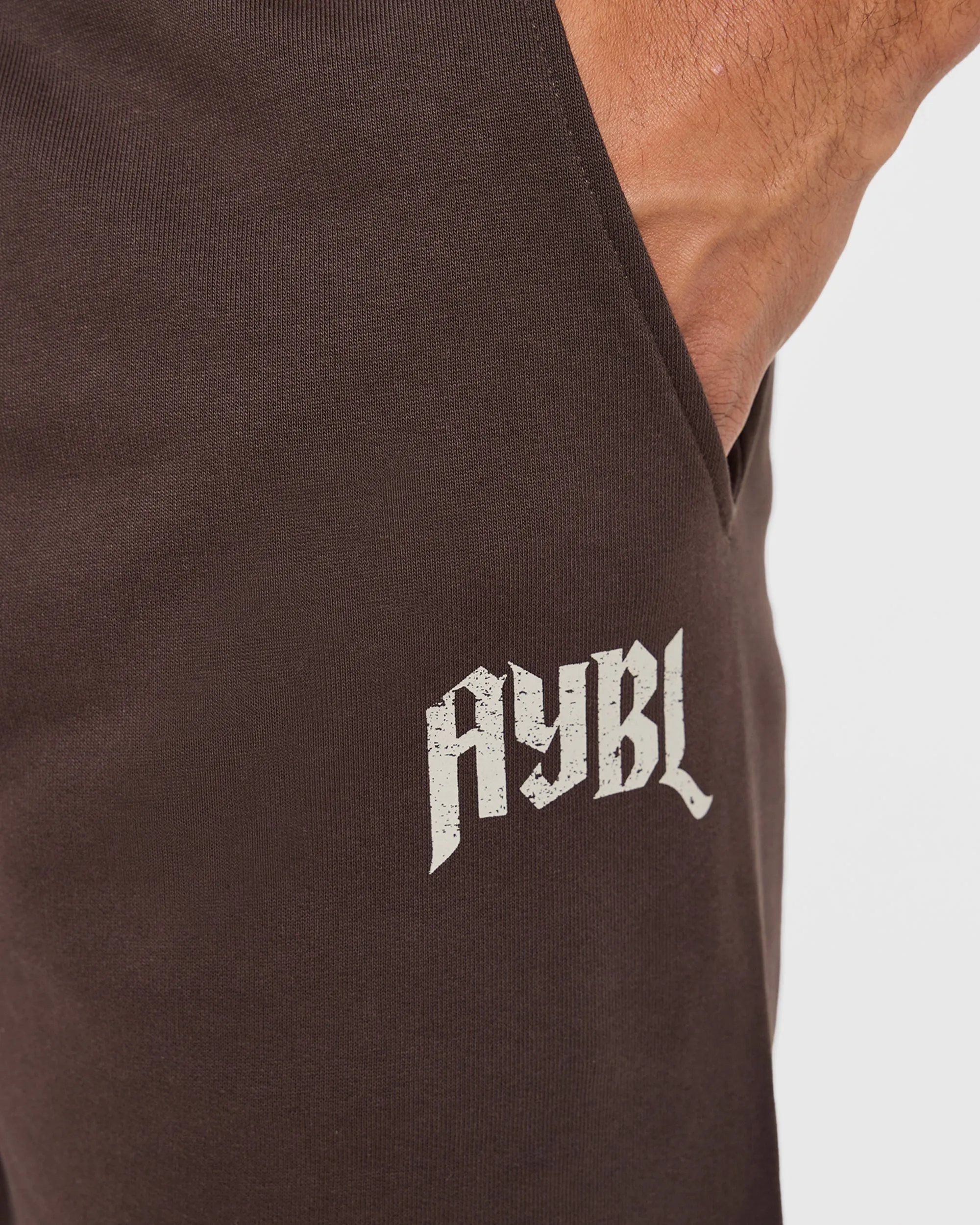 Heavy Lifting Gothic Oversized Joggers - Brown/Cream sold by AYBL product image thumbnail 5