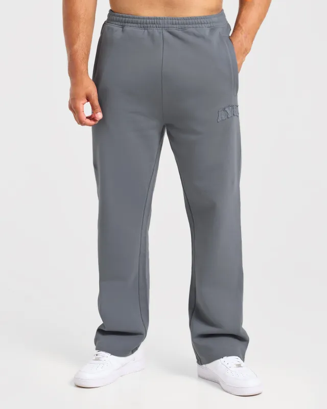 Effortless Oversized Straight Leg Joggers - Deep Slate made by AYBL