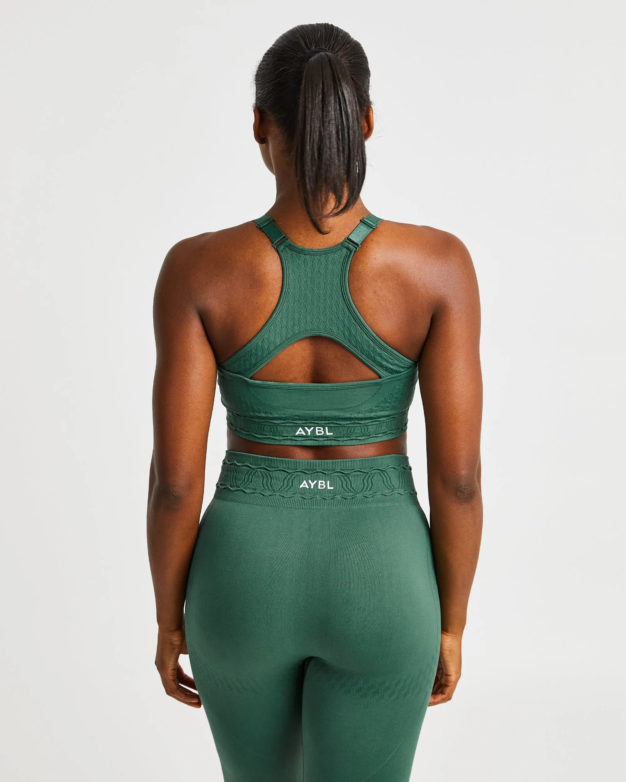 Elevate Seamless Sports Bra - Green sold by AYBL product image thumbnail 2