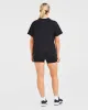 Classic Varsity Oversized T Shirt - Black sold by AYBL