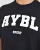 Classic Varsity Oversized T Shirt - Black sold by AYBL