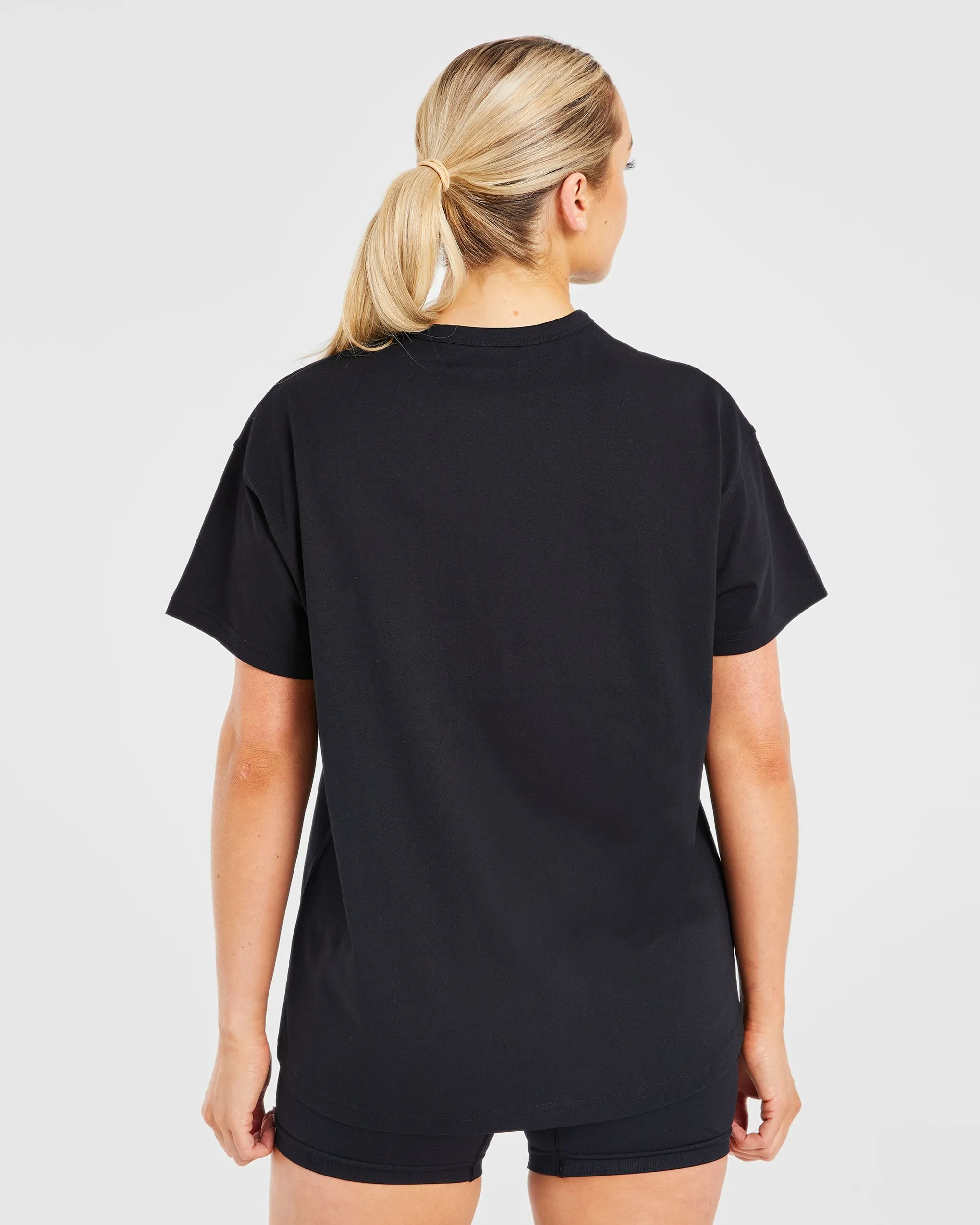 Classic Varsity Oversized T Shirt - Black sold by AYBL product image thumbnail 2