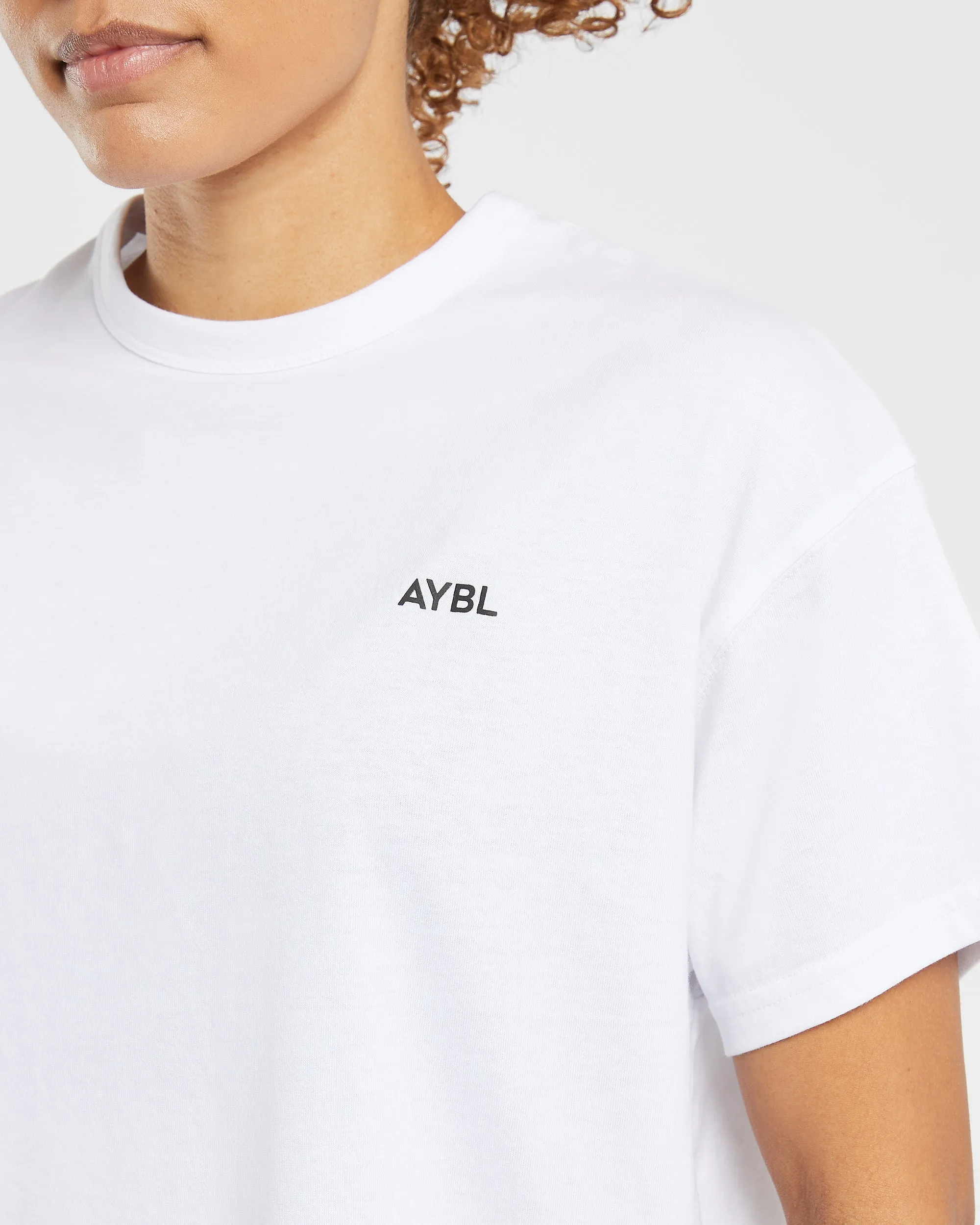Essentials Oversized T Shirt - White sold by AYBL product image thumbnail 5