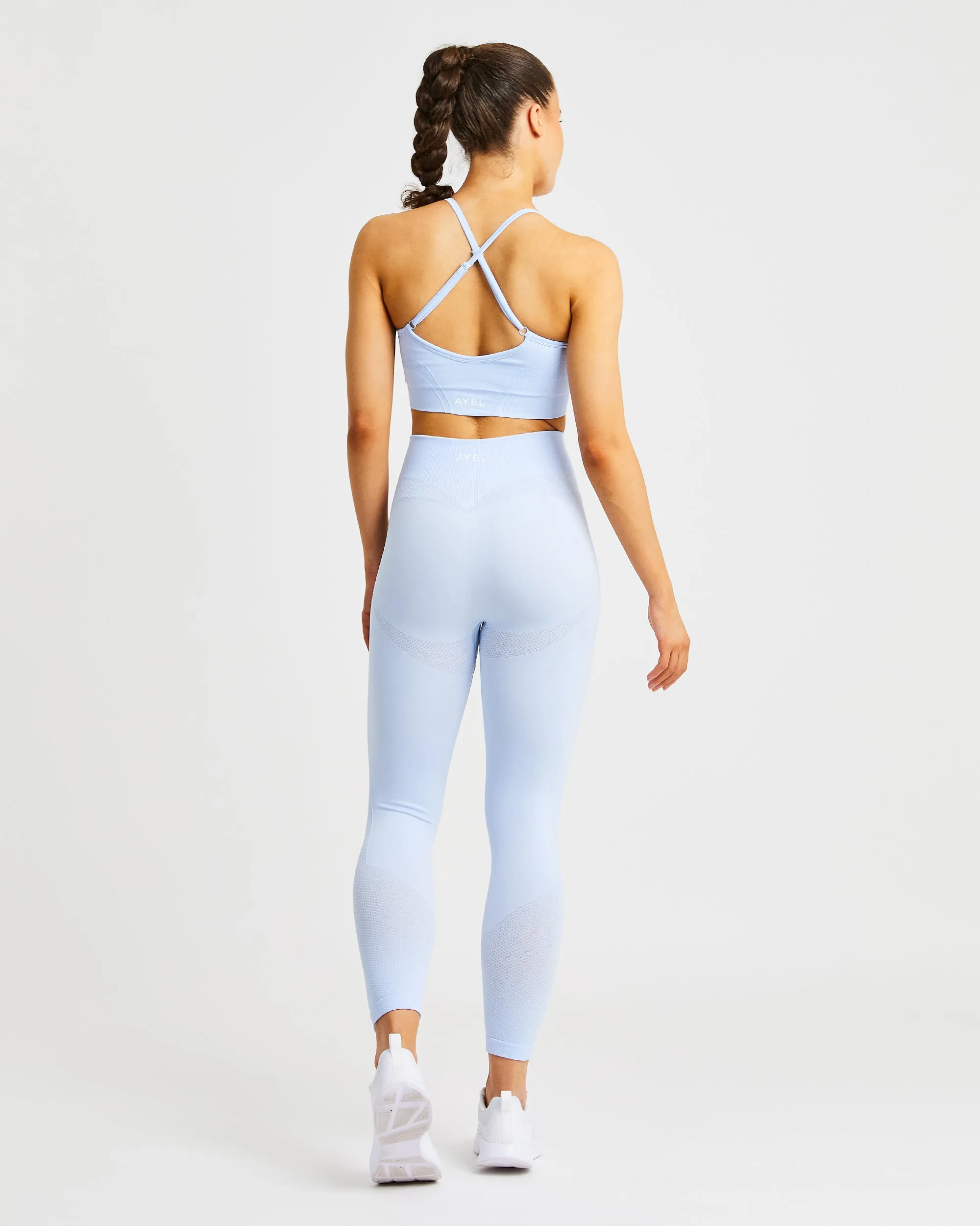 Motion Seamless Sports Bra - Sky Blue sold by AYBL product image thumbnail 4