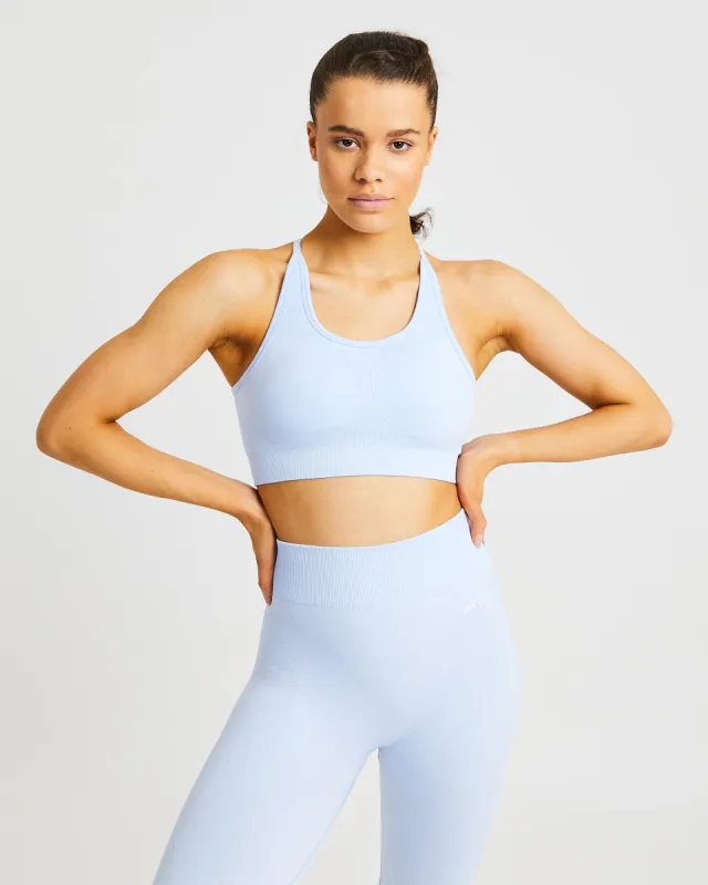 Motion Seamless Sports Bra - Sky Blue sold by AYBL