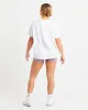 Varsity Oversized T Shirt - White/Purple sold by AYBL