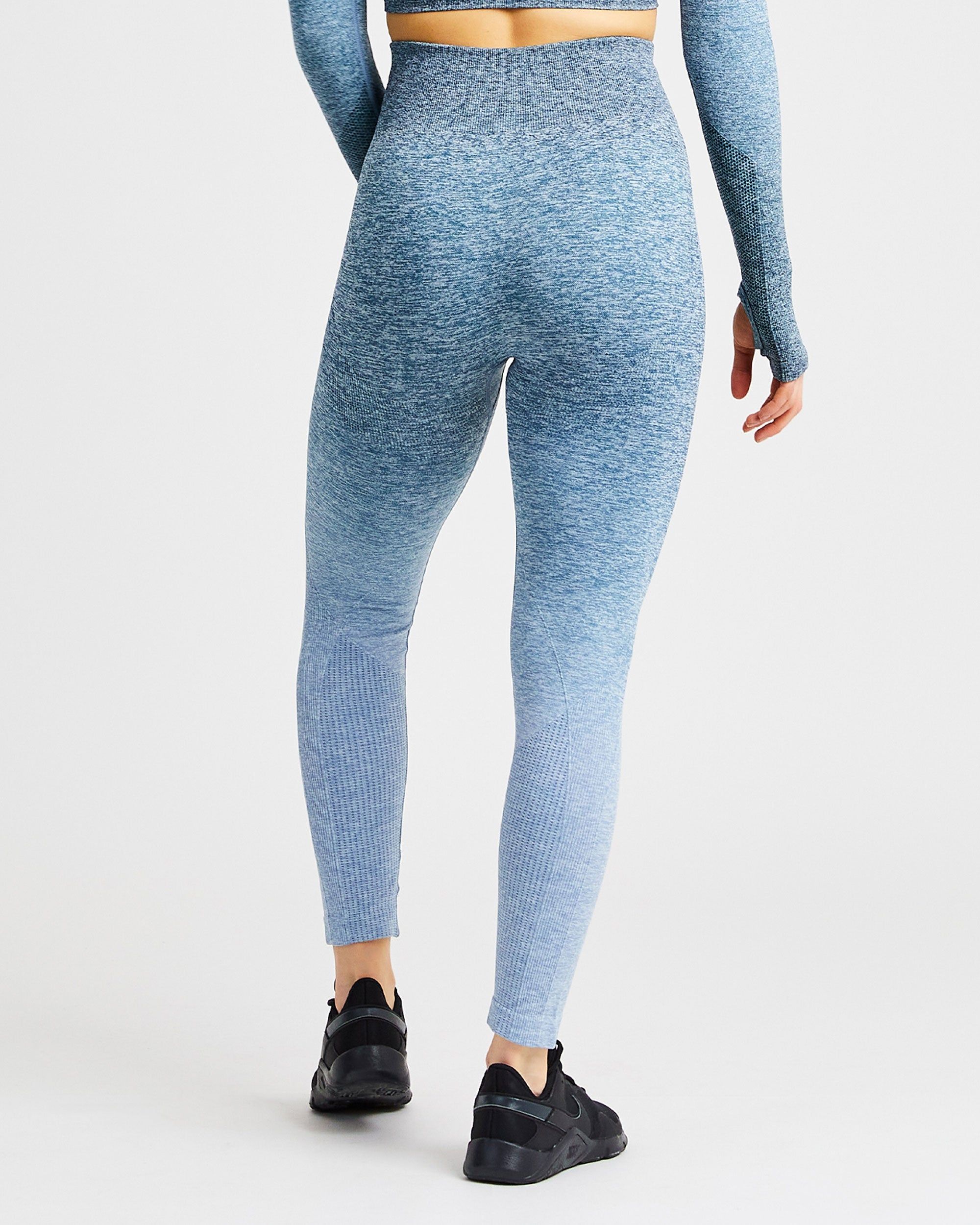 Pulse Ombré Seamless Leggings - Teal sold by AYBL product image thumbnail 2