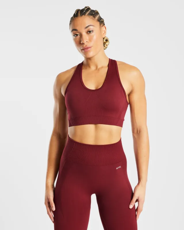 Balance V2 Seamless Sports Bra - Rumba Red sold by AYBL