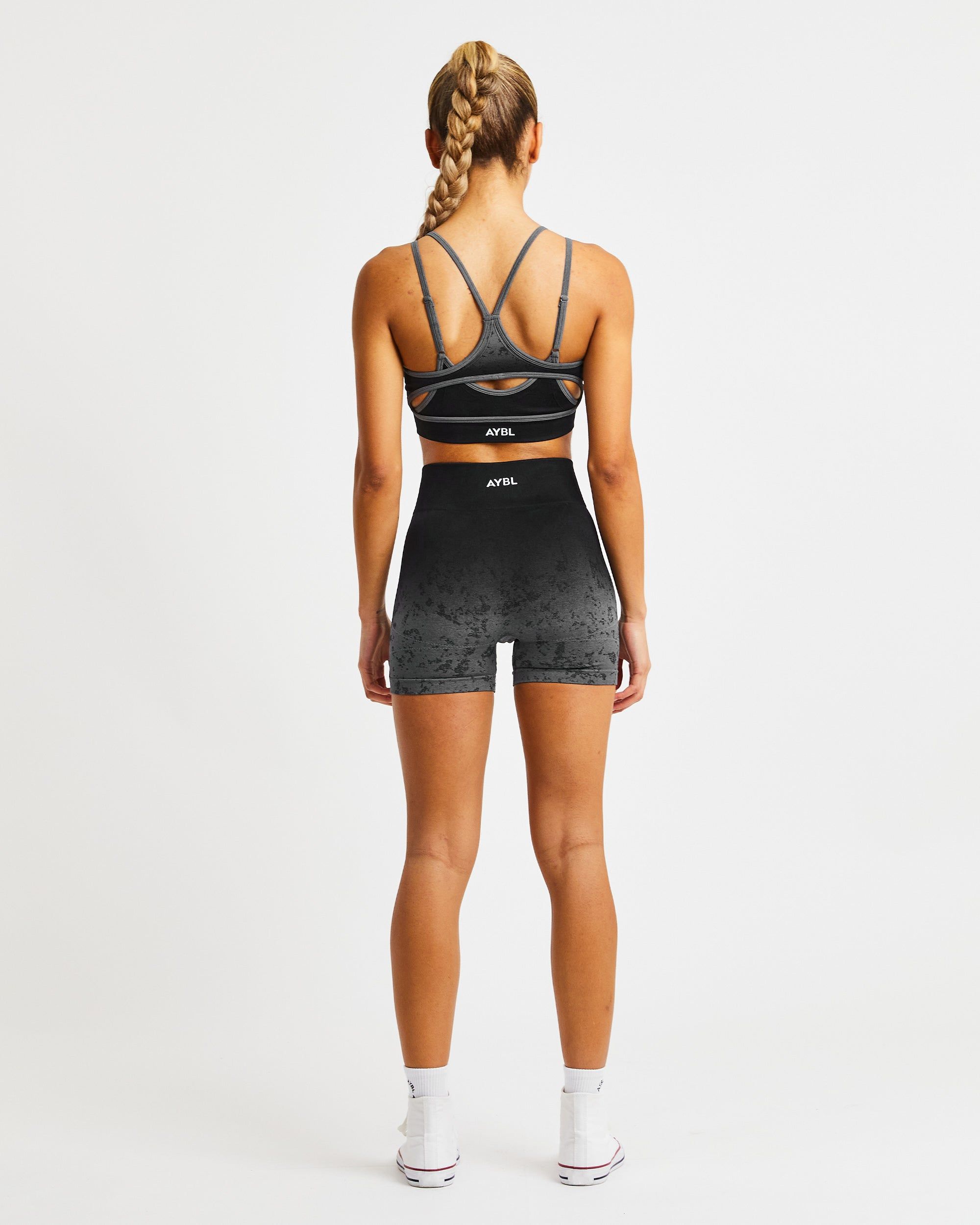 Flare Seamless Shorts - Black sold by AYBL product image thumbnail 4