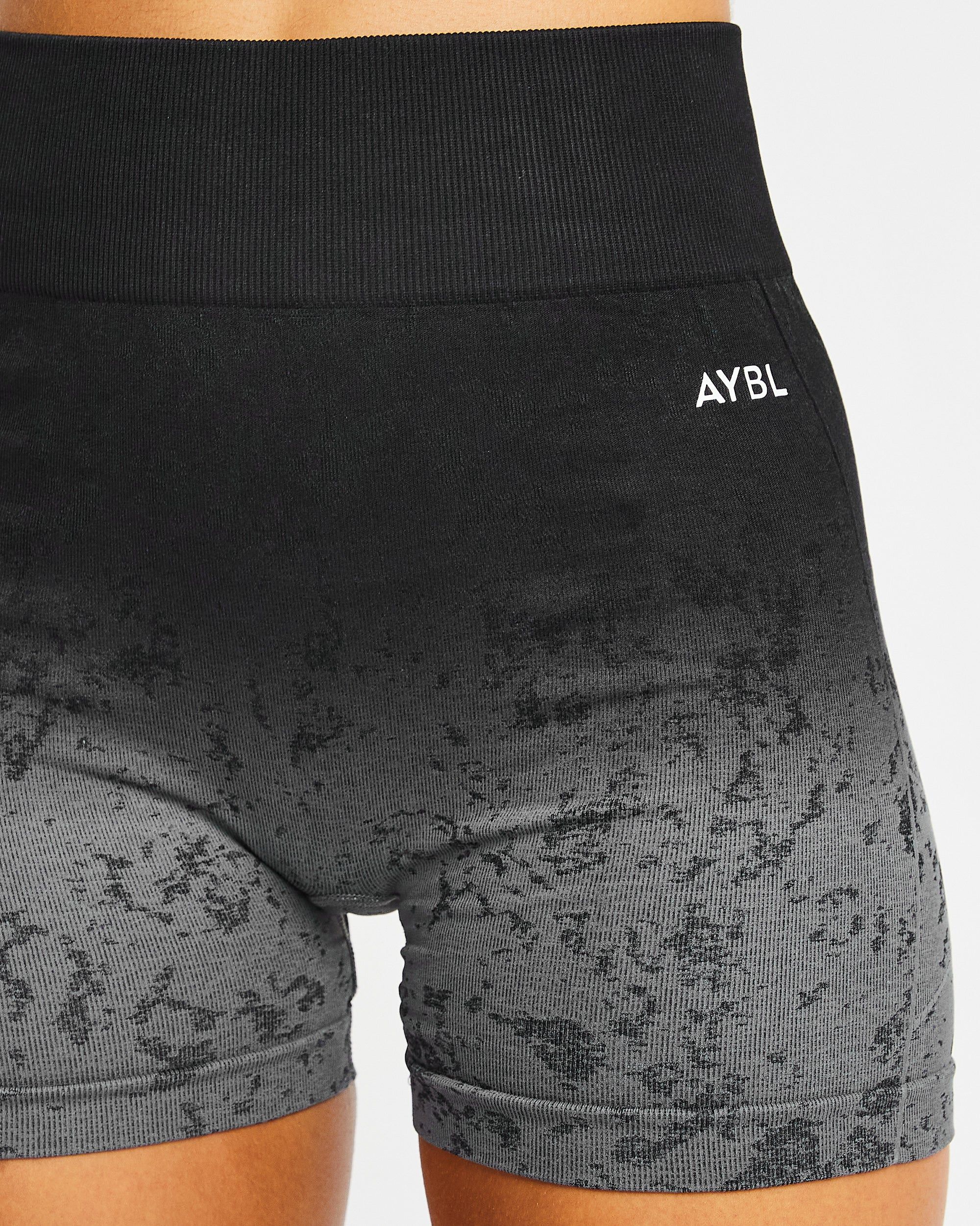 Flare Seamless Shorts - Black sold by AYBL product image thumbnail 5