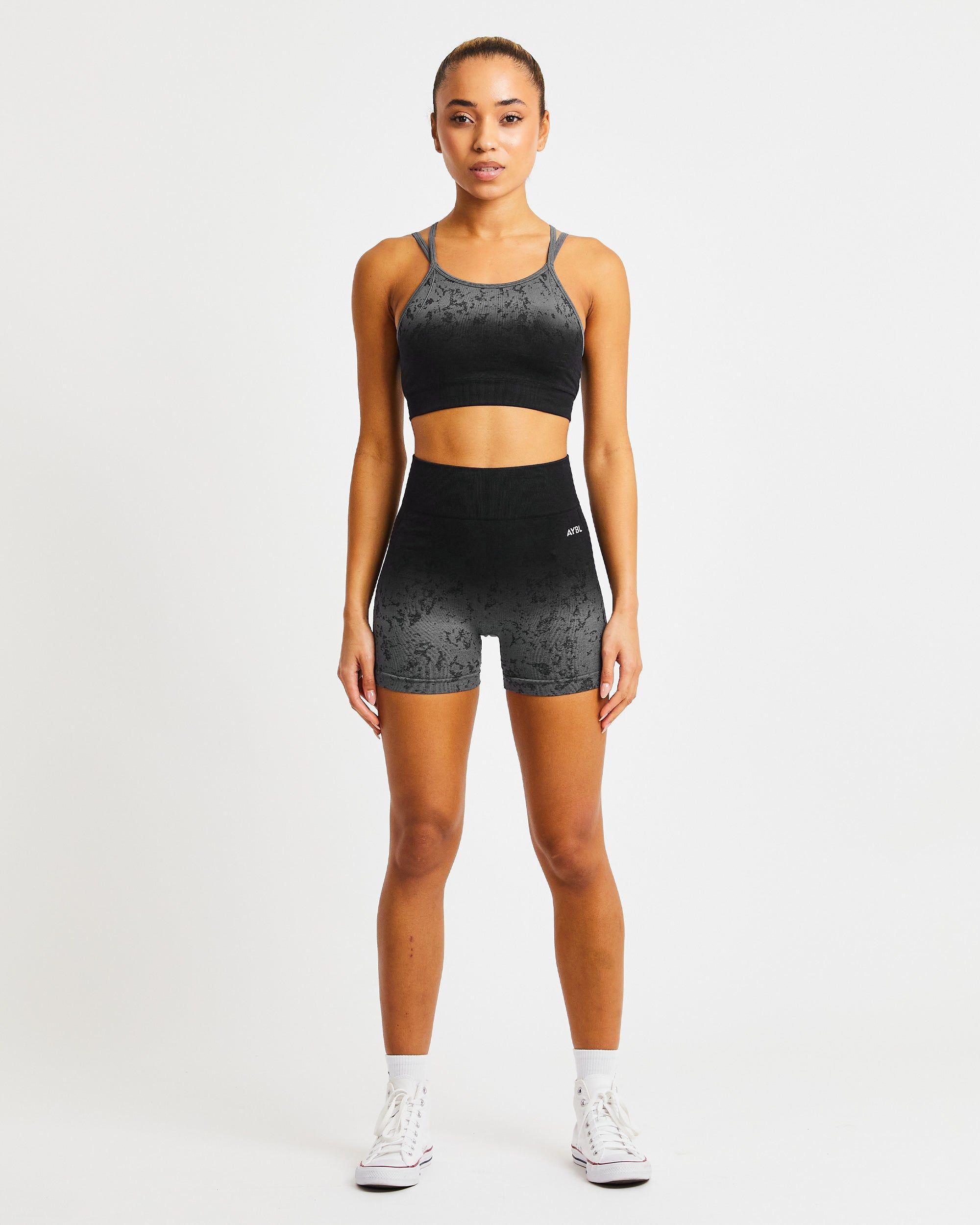 Flare Seamless Shorts - Black sold by AYBL product image thumbnail 3