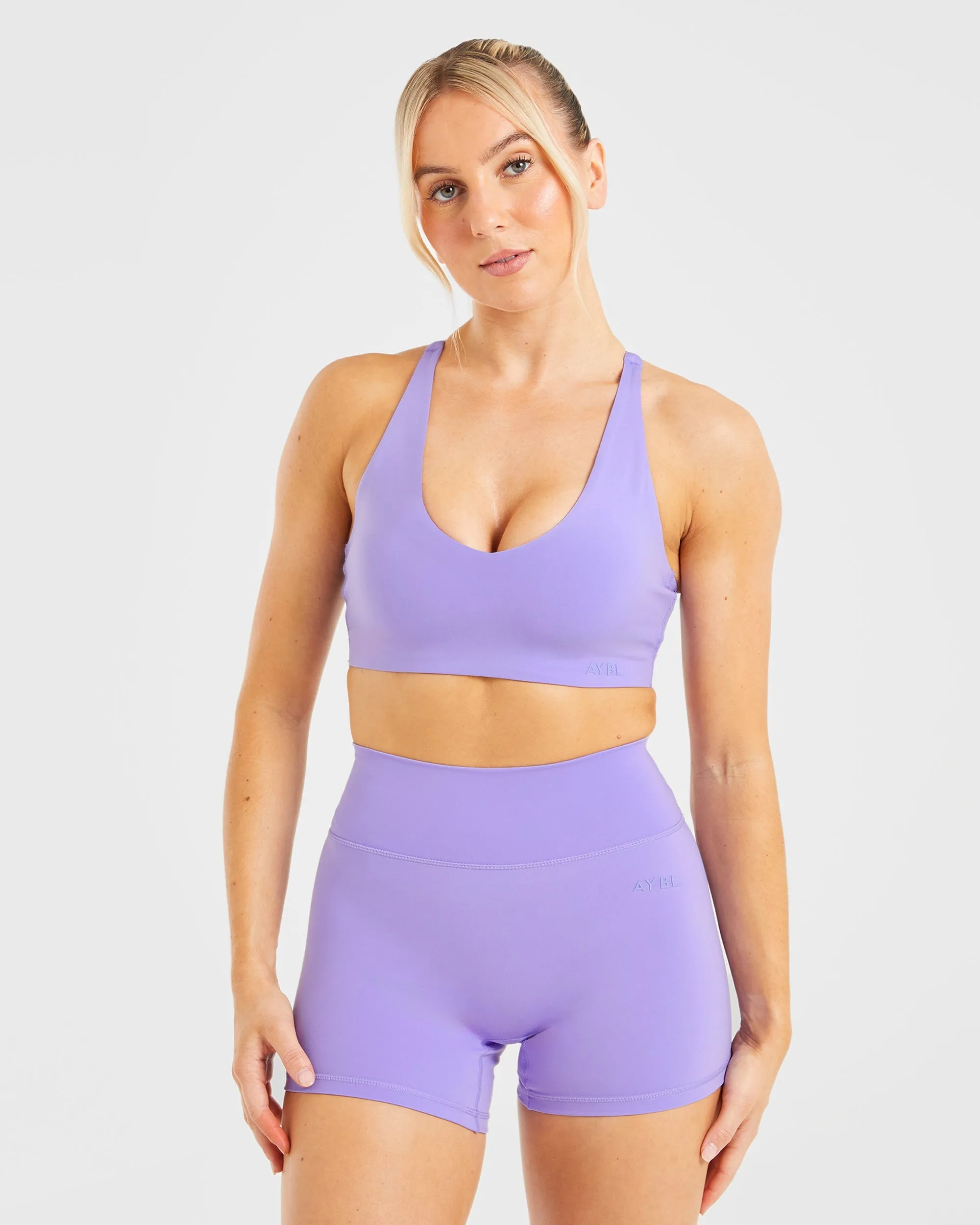 Staple Sports Bra - Vibrant Violet sold by AYBL