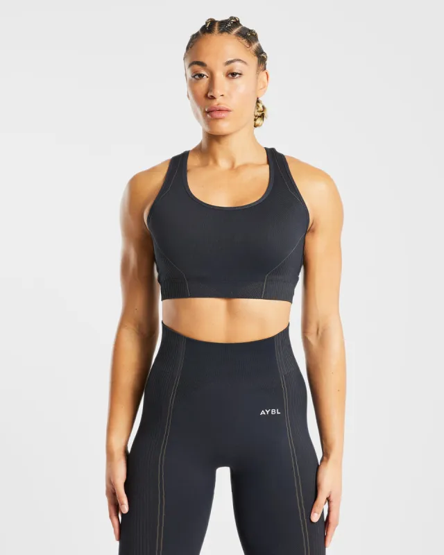 Reflex Seamless Sports Bra - Black sold by AYBL