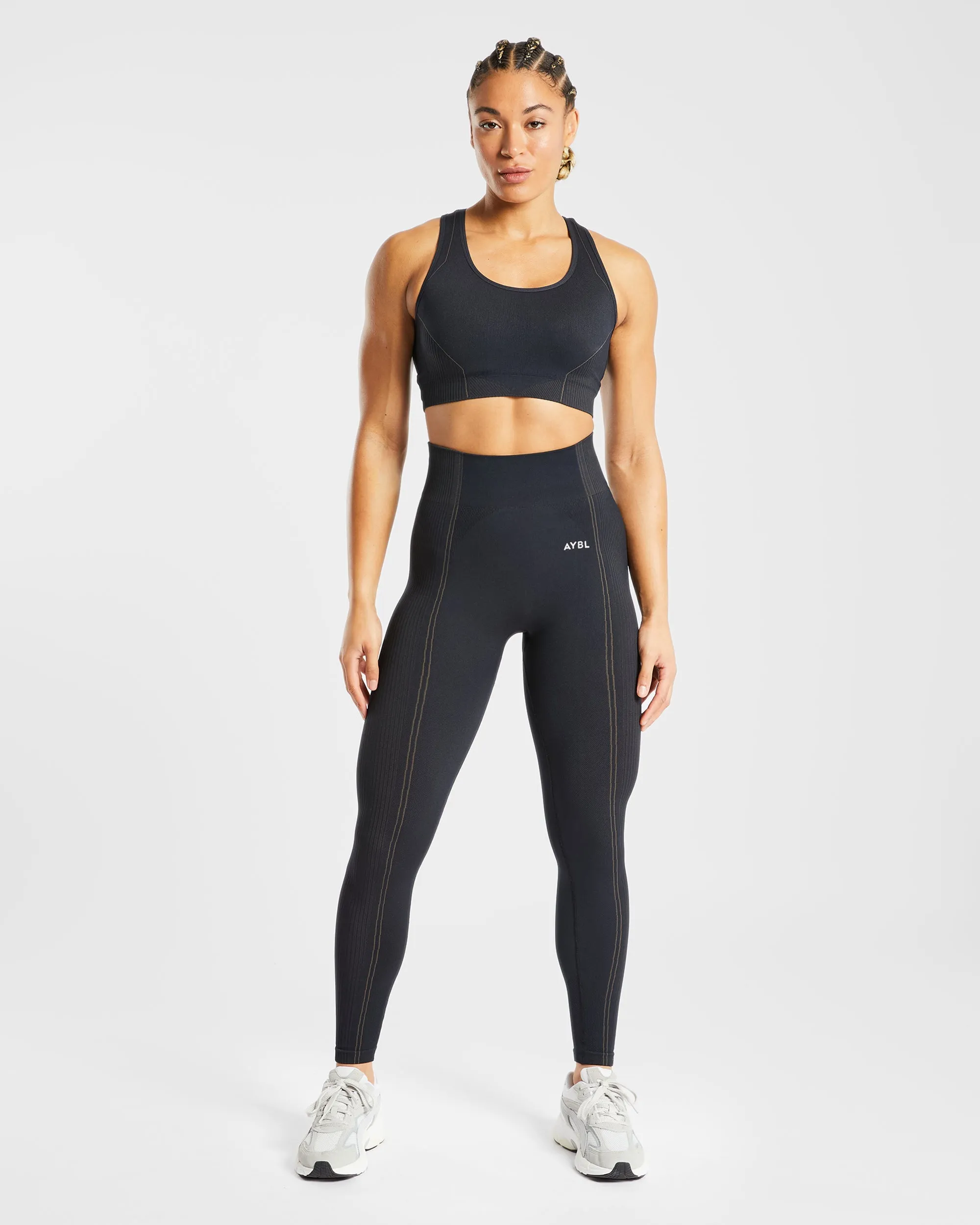 Reflex Seamless Sports Bra - Black sold by AYBL product image thumbnail 3