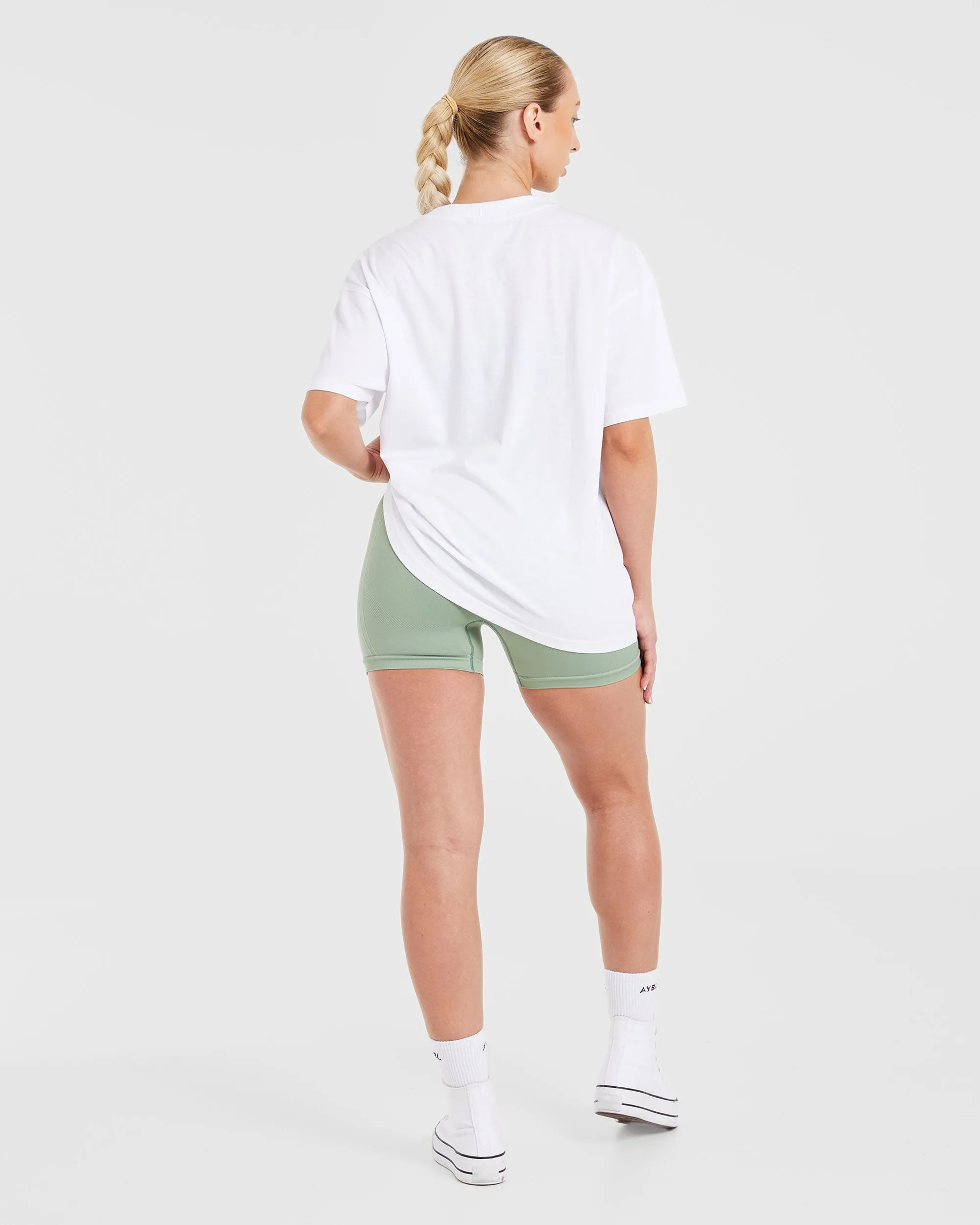 AYBL Lift Oversized T Shirt - White sold by AYBL product image thumbnail 4