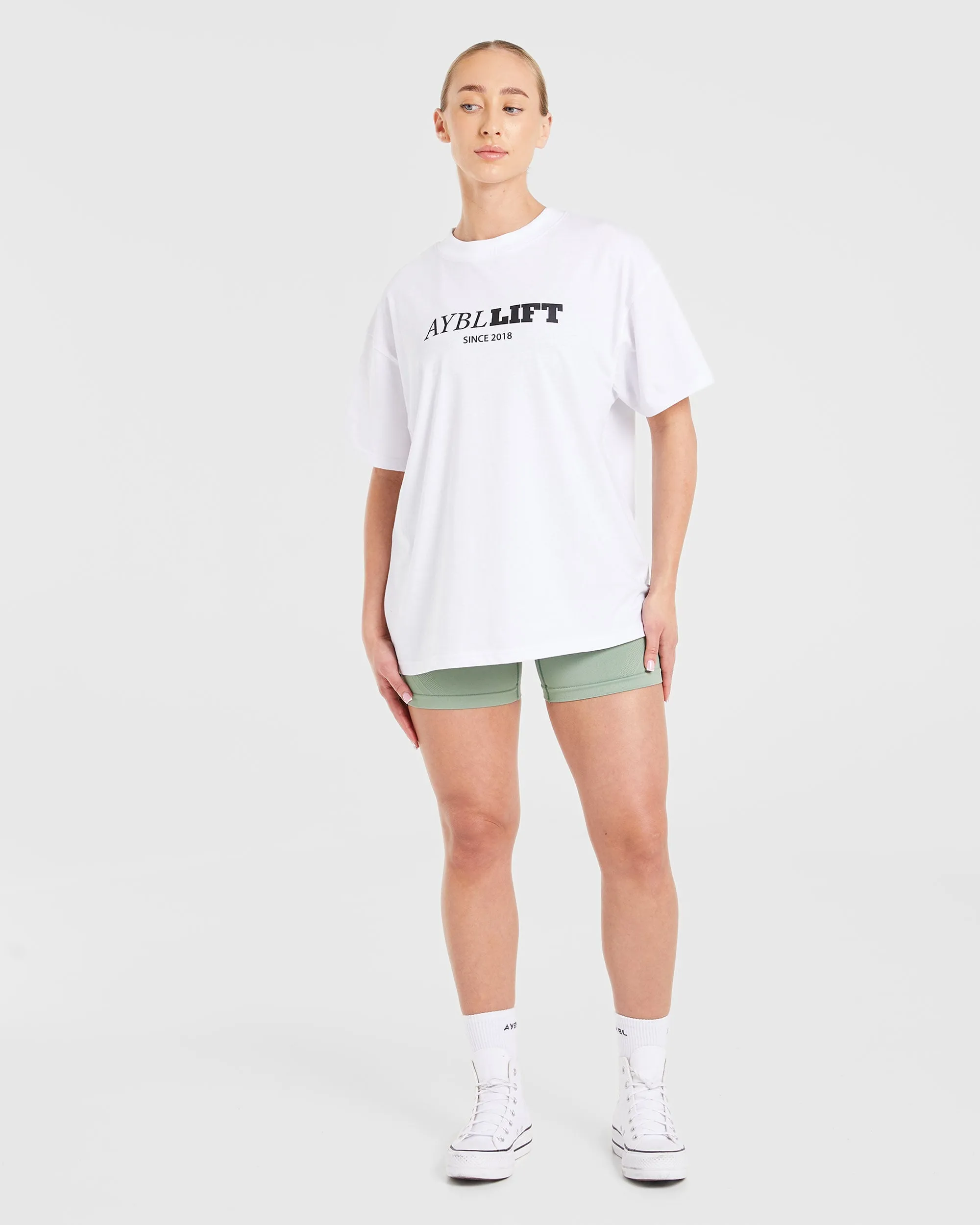 AYBL Lift Oversized T Shirt - White sold by AYBL product image thumbnail 3