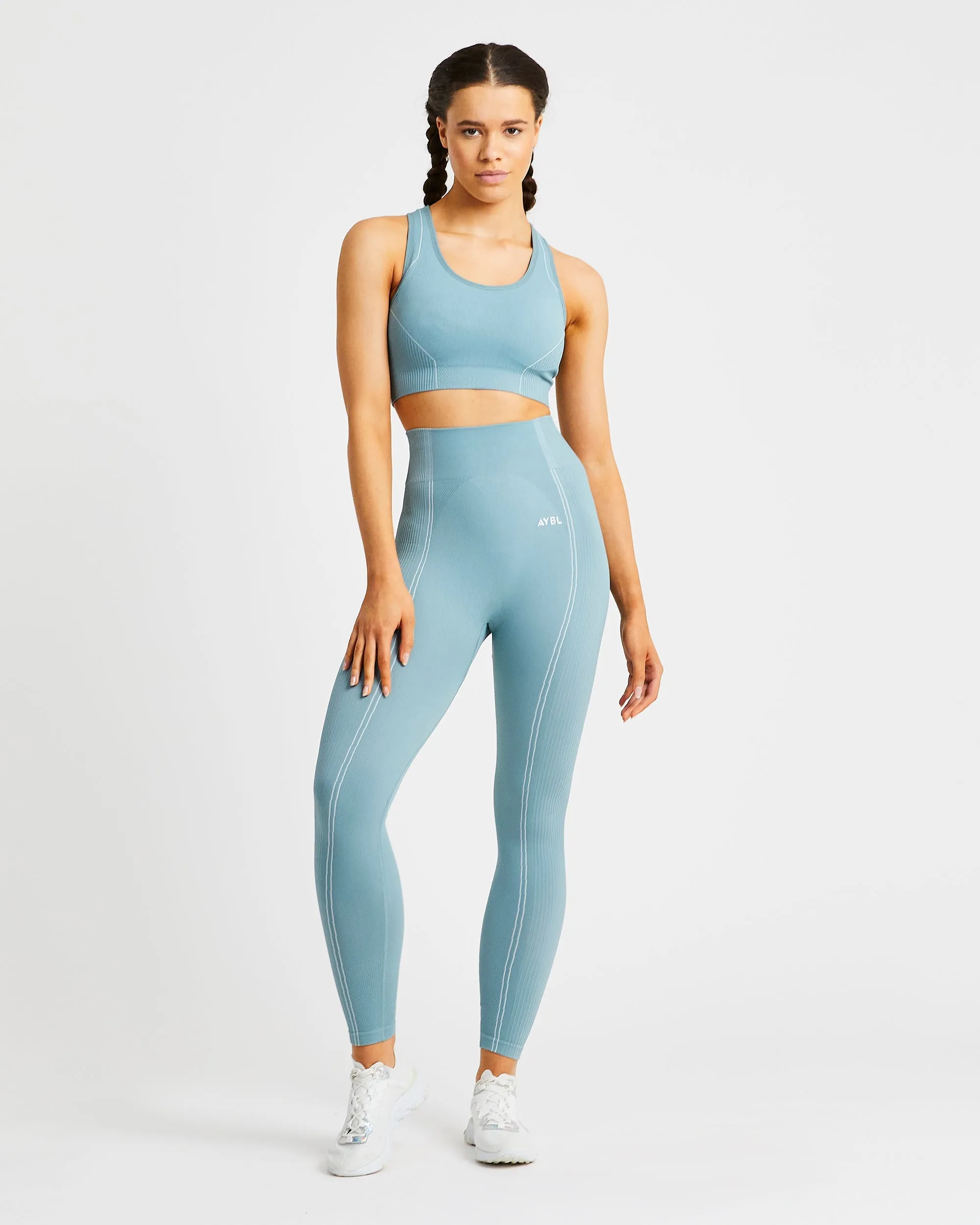 Reflex Seamless Leggings - Teal sold by AYBL product image thumbnail 3