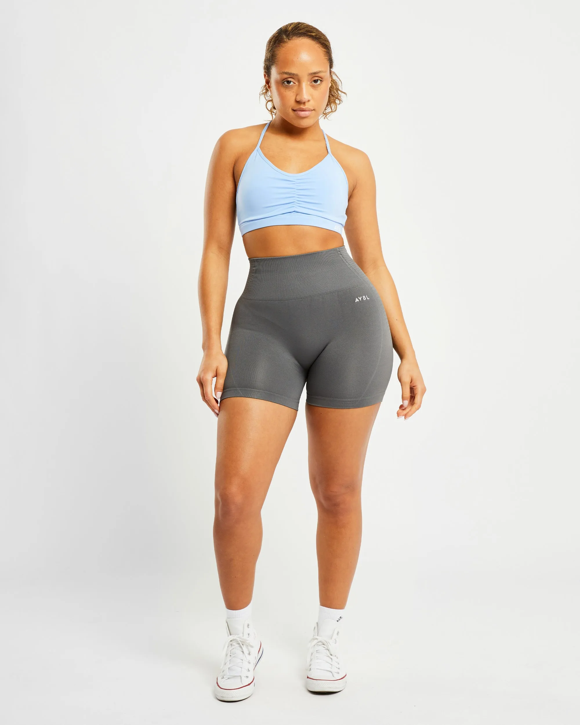 Essential Ruched Sports Bra - Powder Blue sold by AYBL product image thumbnail 3